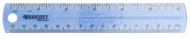 Westcott 6" Plastic Ruler, Assorted Colors (00412) - Image 5