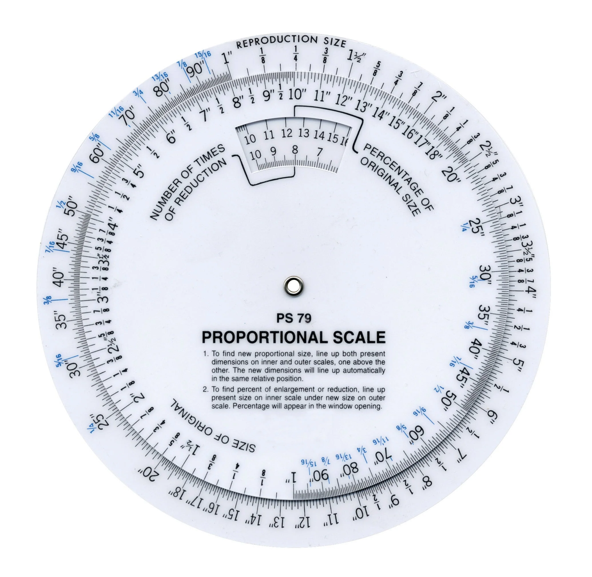Westcott 6" Proportional Measuring Scale, White, (PS-79)