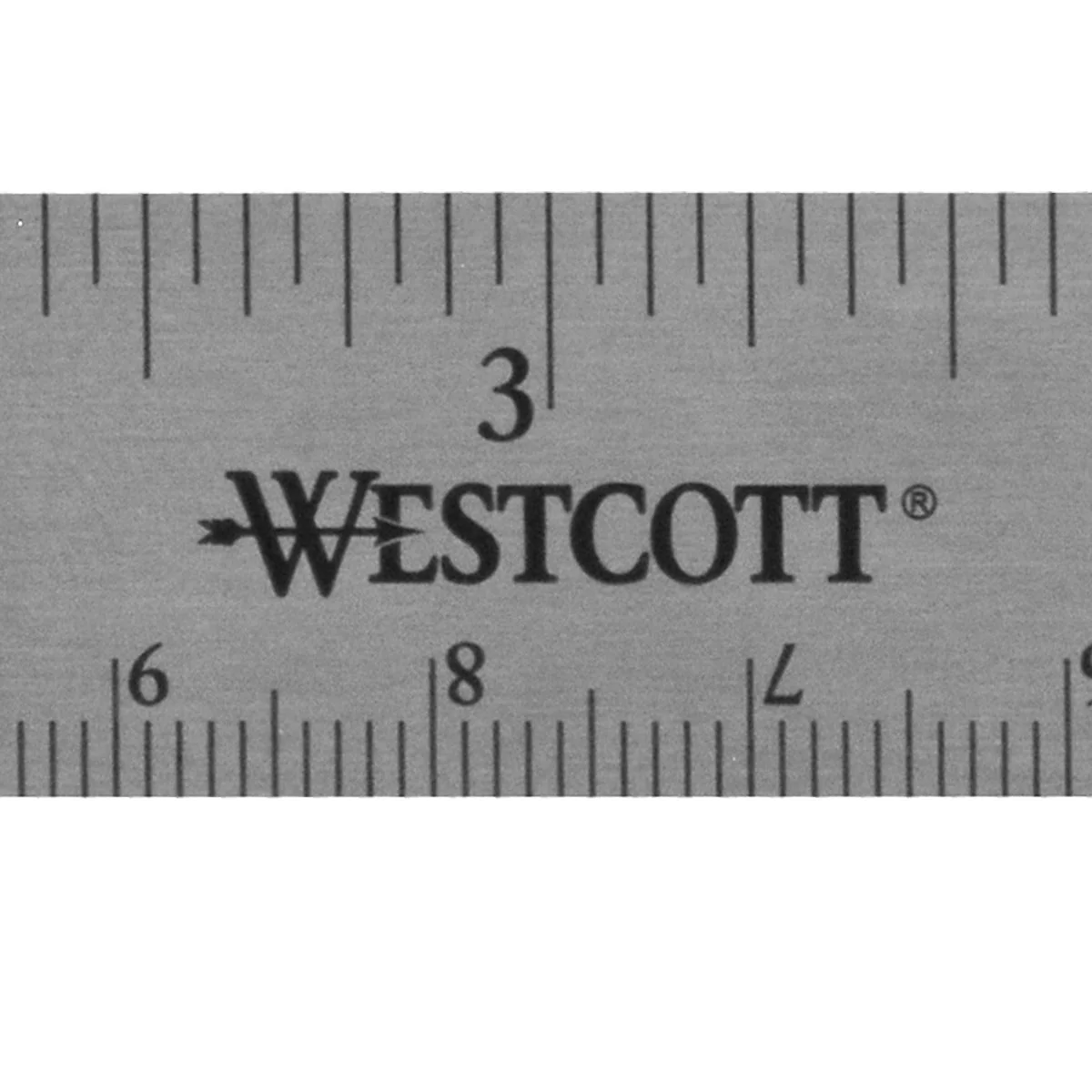 Westcott Stainless Steel 6" Office Ruler With Non Slip Cork Base (10414) - Image 4