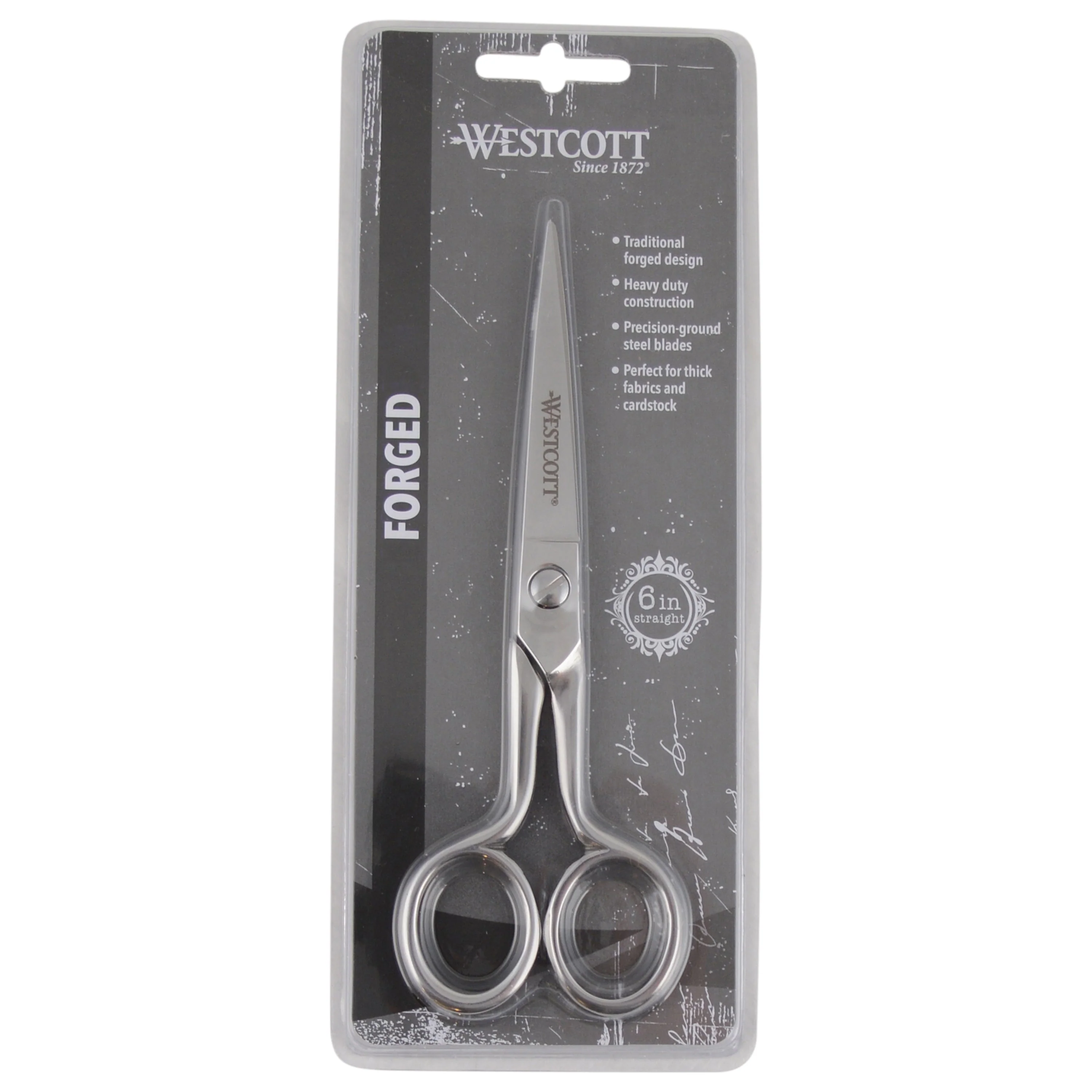 Westcott 6in Forged Paper and Fabric Scissors, Precision Scissors for Sewing and Crafts, Art, Office (00763-PARENT) - Image 5