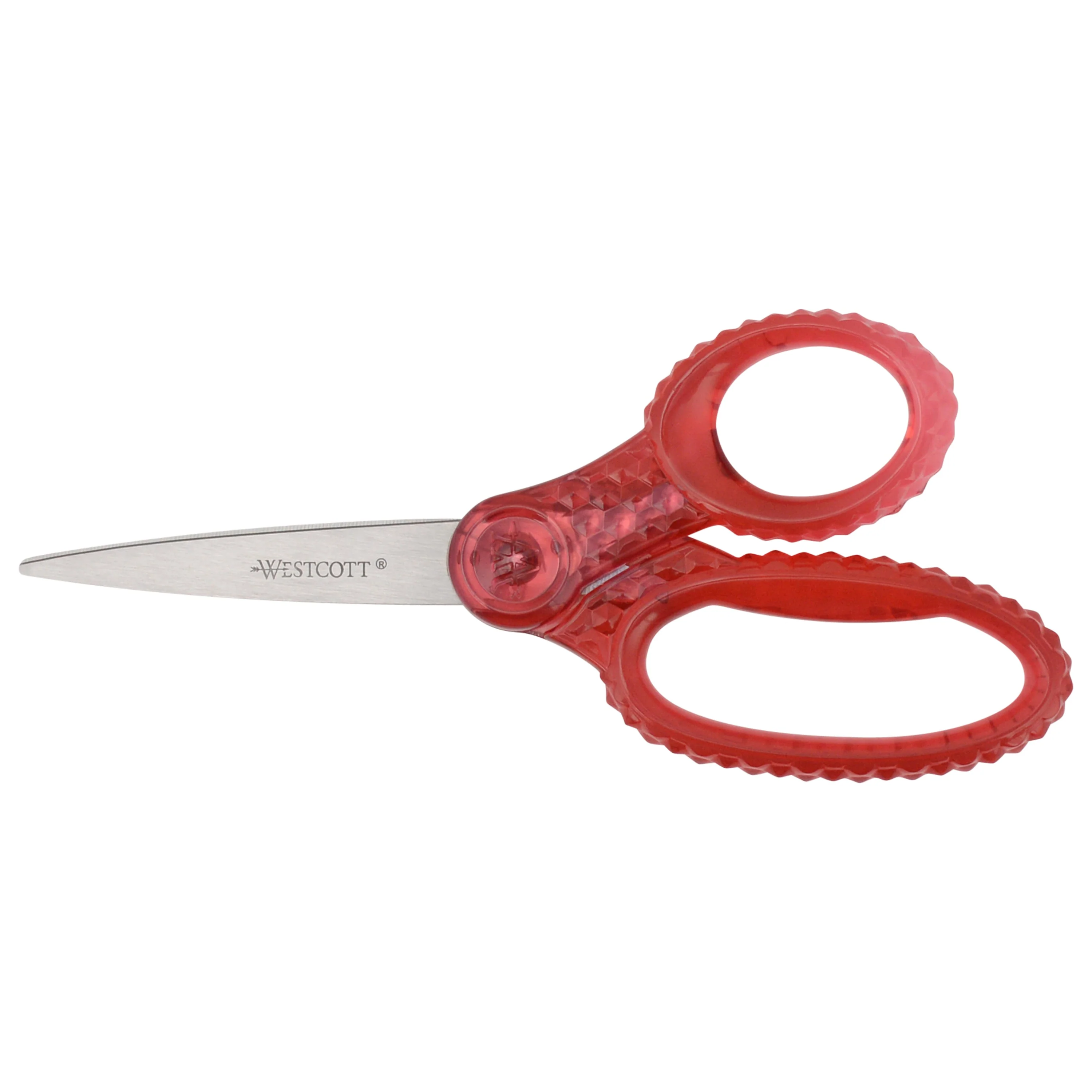 Westcott 7" GEM Crystal-Design Student Scissors, for Kids Aged 12+ - Scissors for School, Craft, Home, DIY, Classroom - Pink (00704-PARENT)