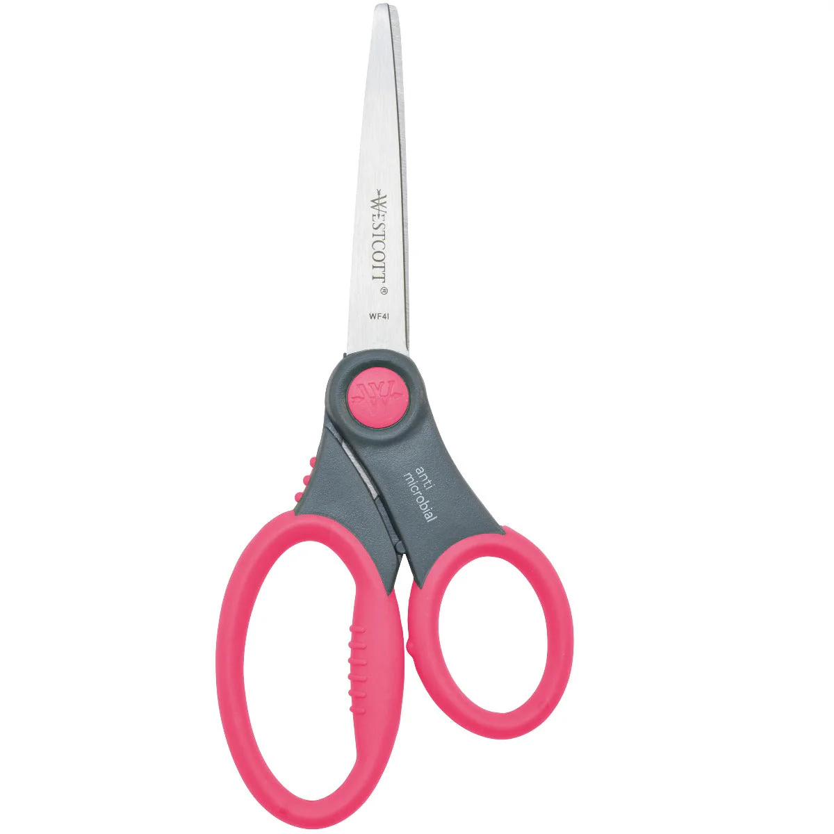 Westcott 7" Soft Handle Student Scissors with Anti-Microbial Protection, Ages 12+, Assorted Colors (14609) - Image 5
