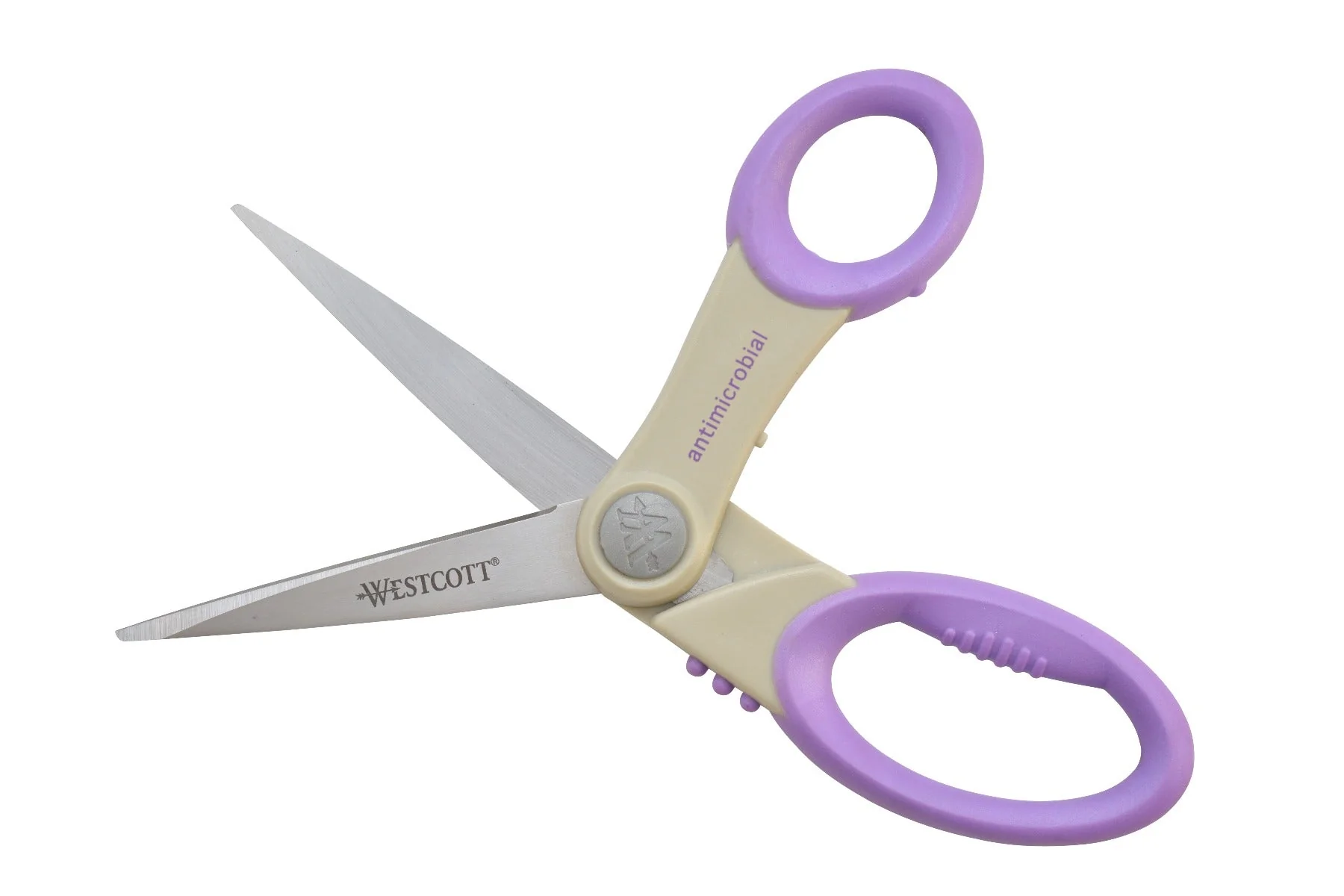 Westcott 8" Bent Soft Handle Antimicrobial Scissors, Assorted Colors (14743) - Image 4