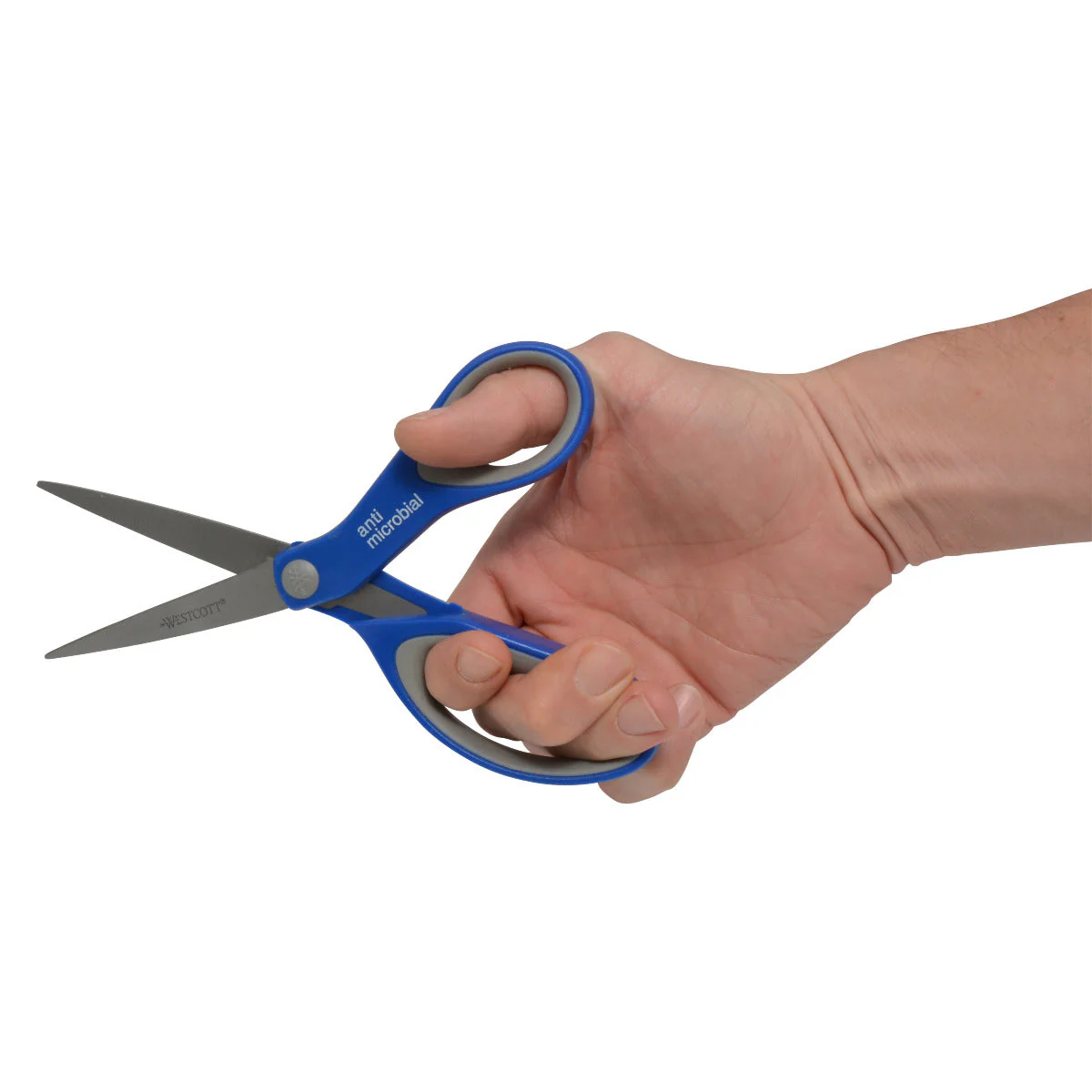Westcott 8" Straight Soft Handle Anti-microbial Scissors (17930) - Image 4