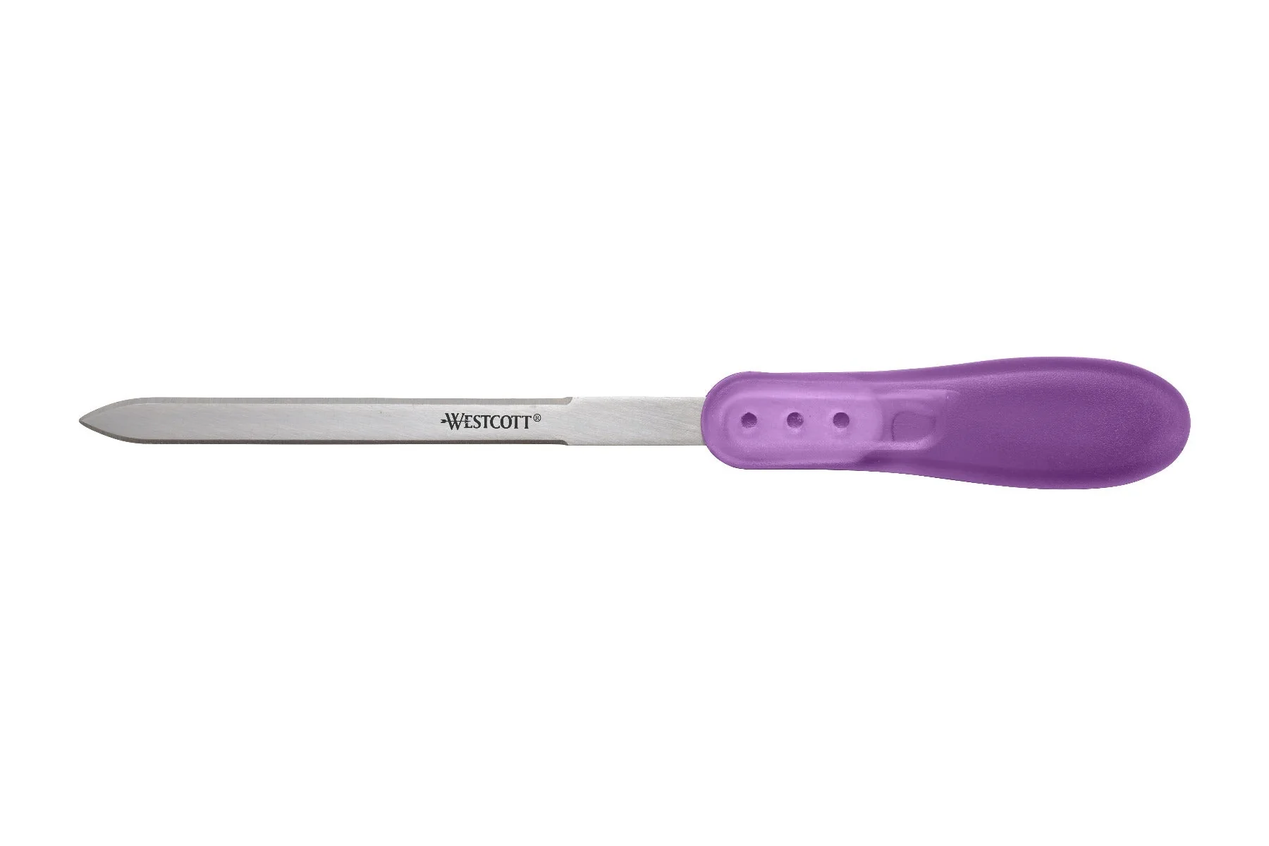 Westcott 8" SmoothGrip Stainless Steel Letter Opener with Cushion Grip Handle, Assorted Colors (13934) - Image 5