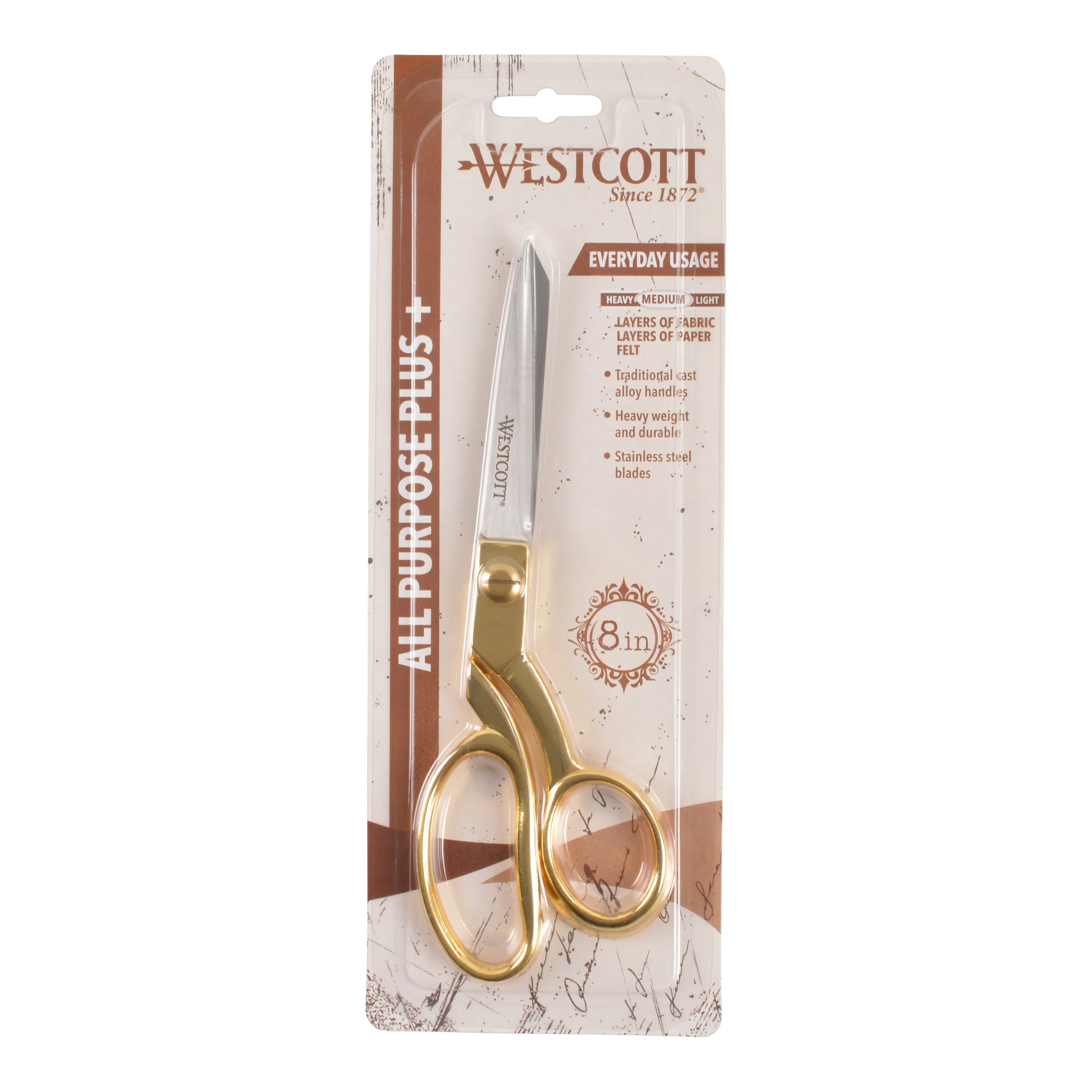 Westcott 8" Steel Gold Scissors (17360) - Image 5