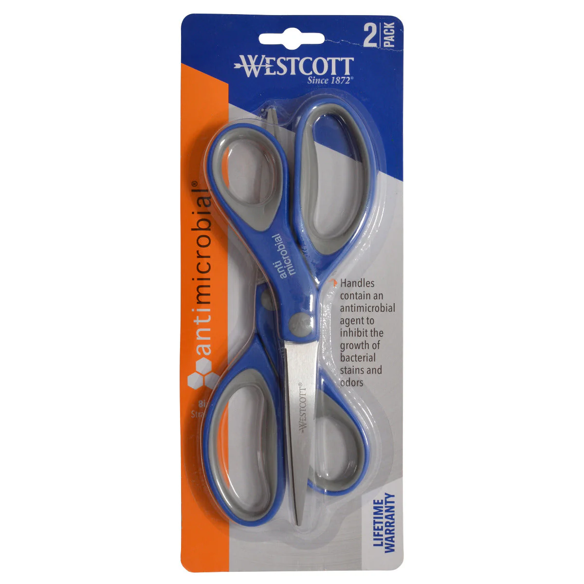 Westcott 8" Straight Anti-microbial Scissors, 2pk (17836) - Image 5