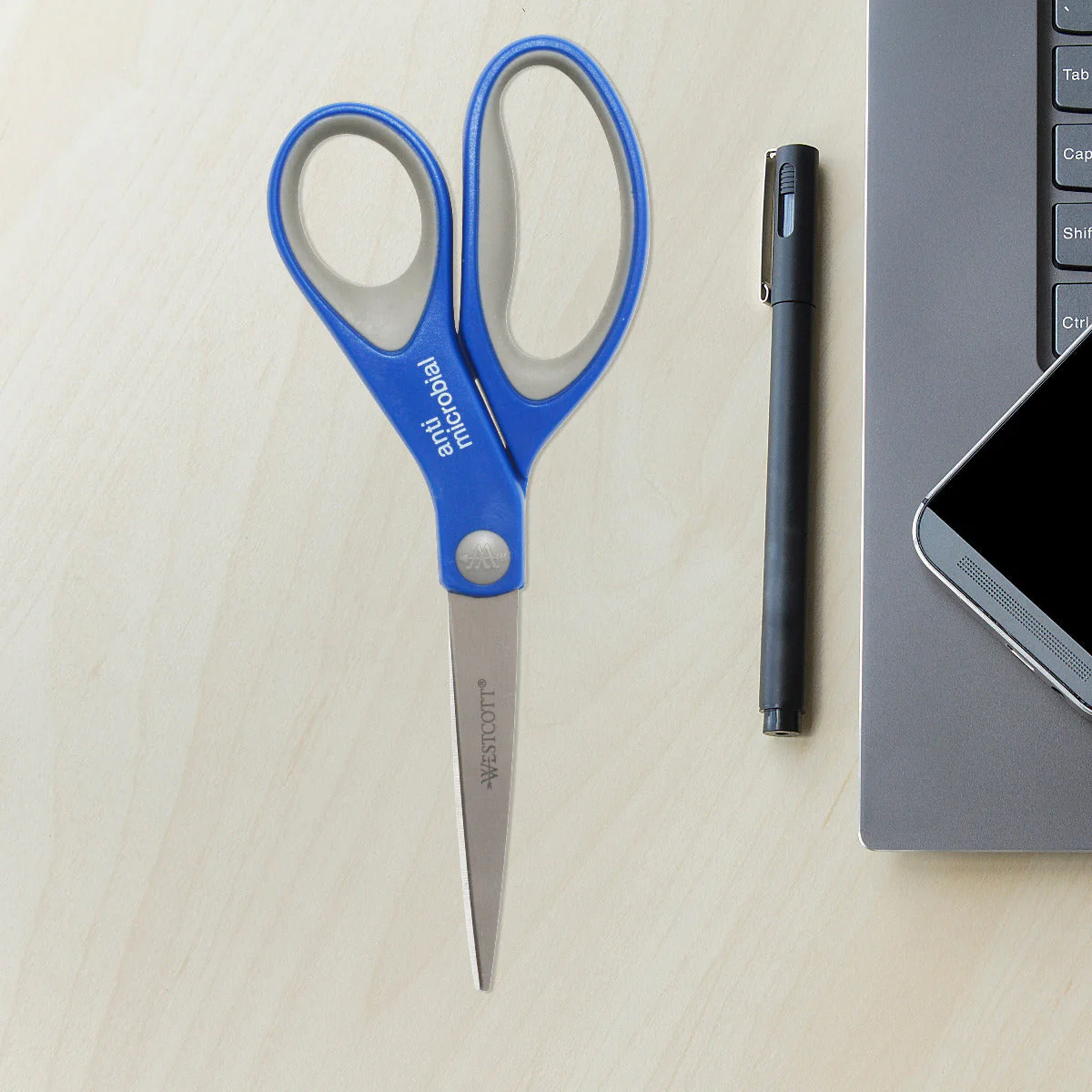 Westcott 8" Straight Soft Handle Anti-microbial Scissors, 3PK (17837) - Image 5