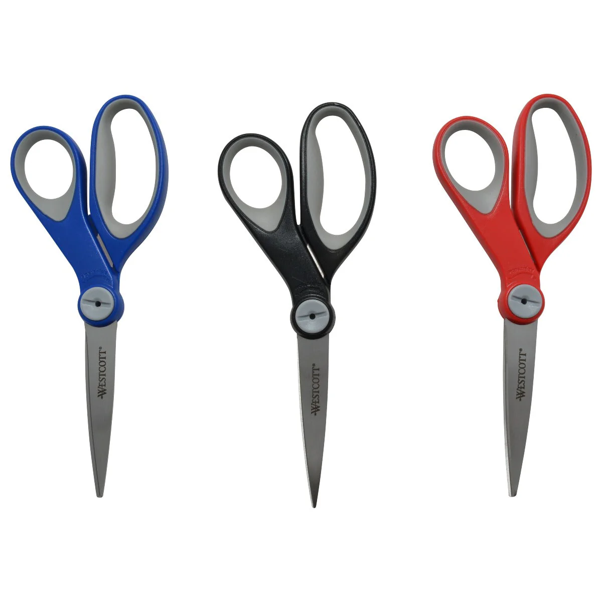 Westcott 8" Straight Stainless Steel Glide Scissors, 3pk (17907)
