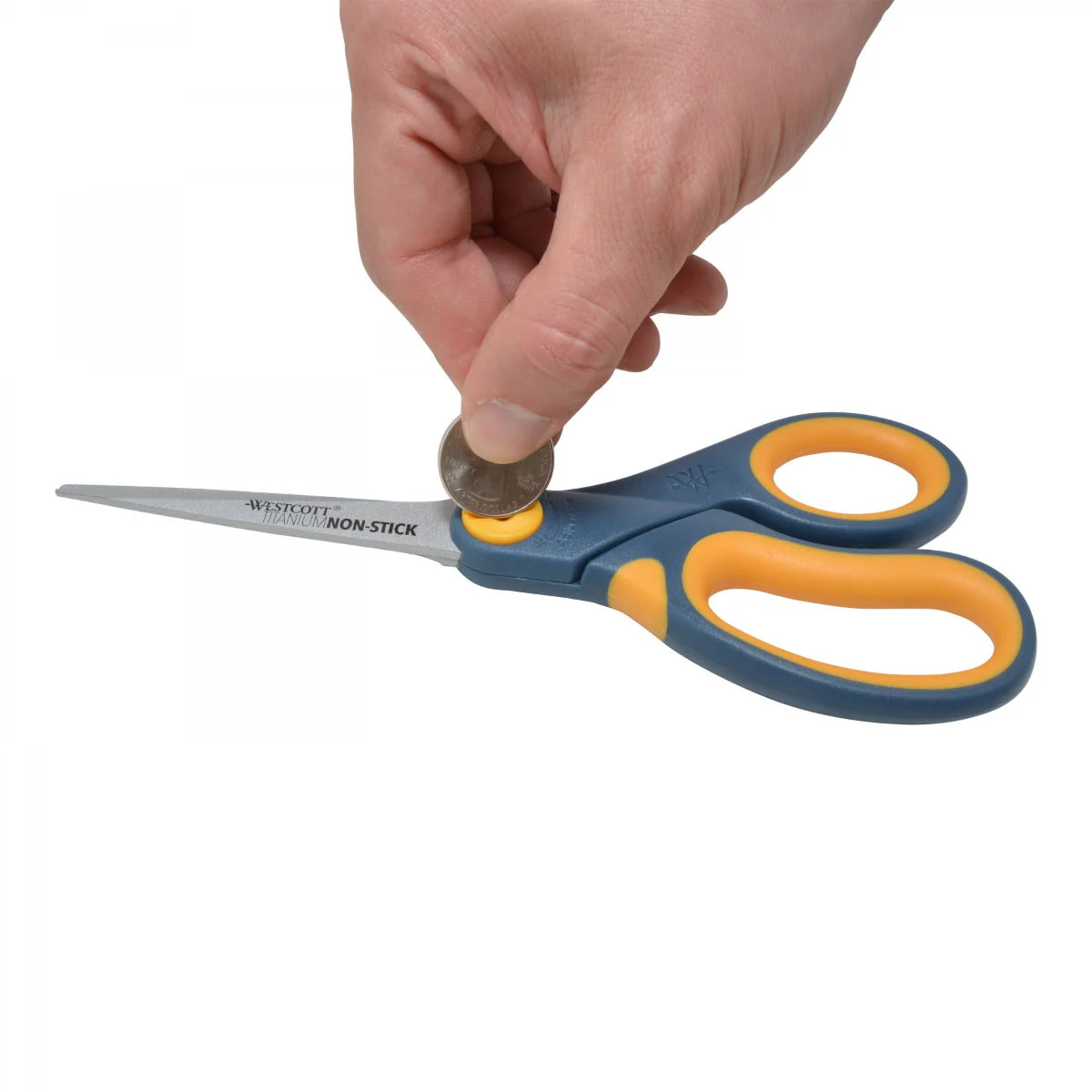 Westcott 8" Glide Titanium Bonded Non-Stick Scissors, Straight (14849) - Image 4