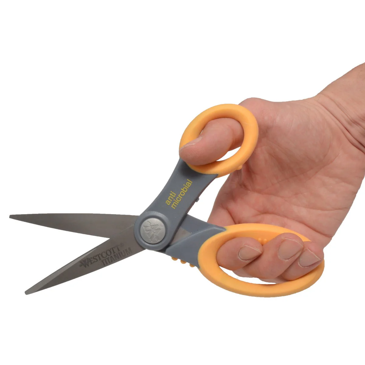 Westcott 8” Titanium Bonded Scissors with Anti-Microbial Handles (17805) - Image 4