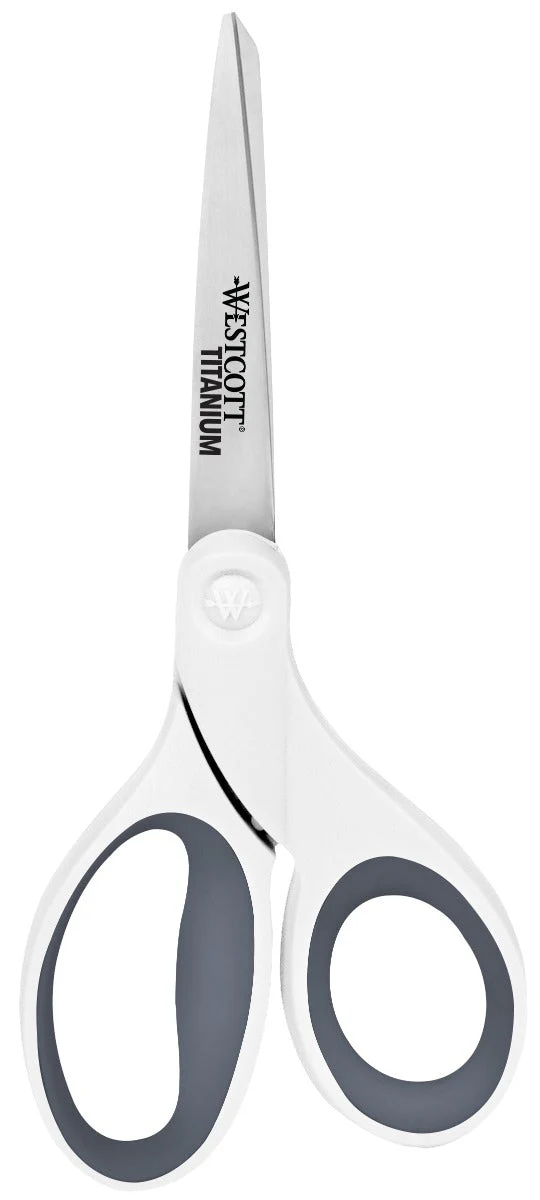 Westcott 8" Titanium Bonded Straight Shears - White (15136)