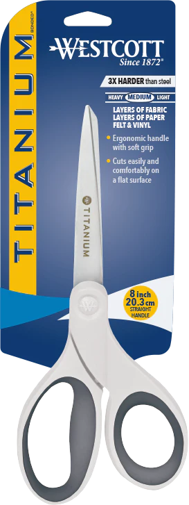 Westcott 8" Titanium Bonded Straight Shears - White (15136) - Image 2