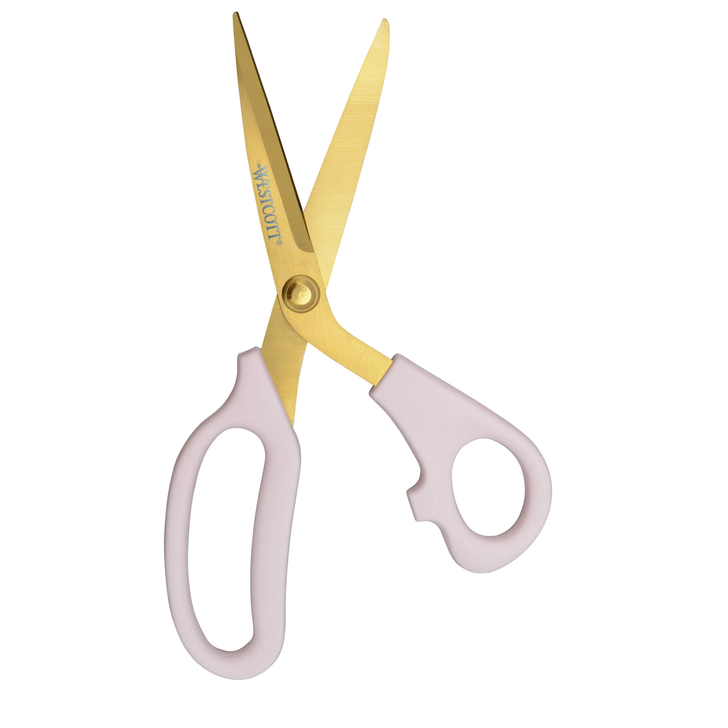 Westcott  8in All Purpose Kitchen Shears, Pink with Gold Blades (00821) - Image 3