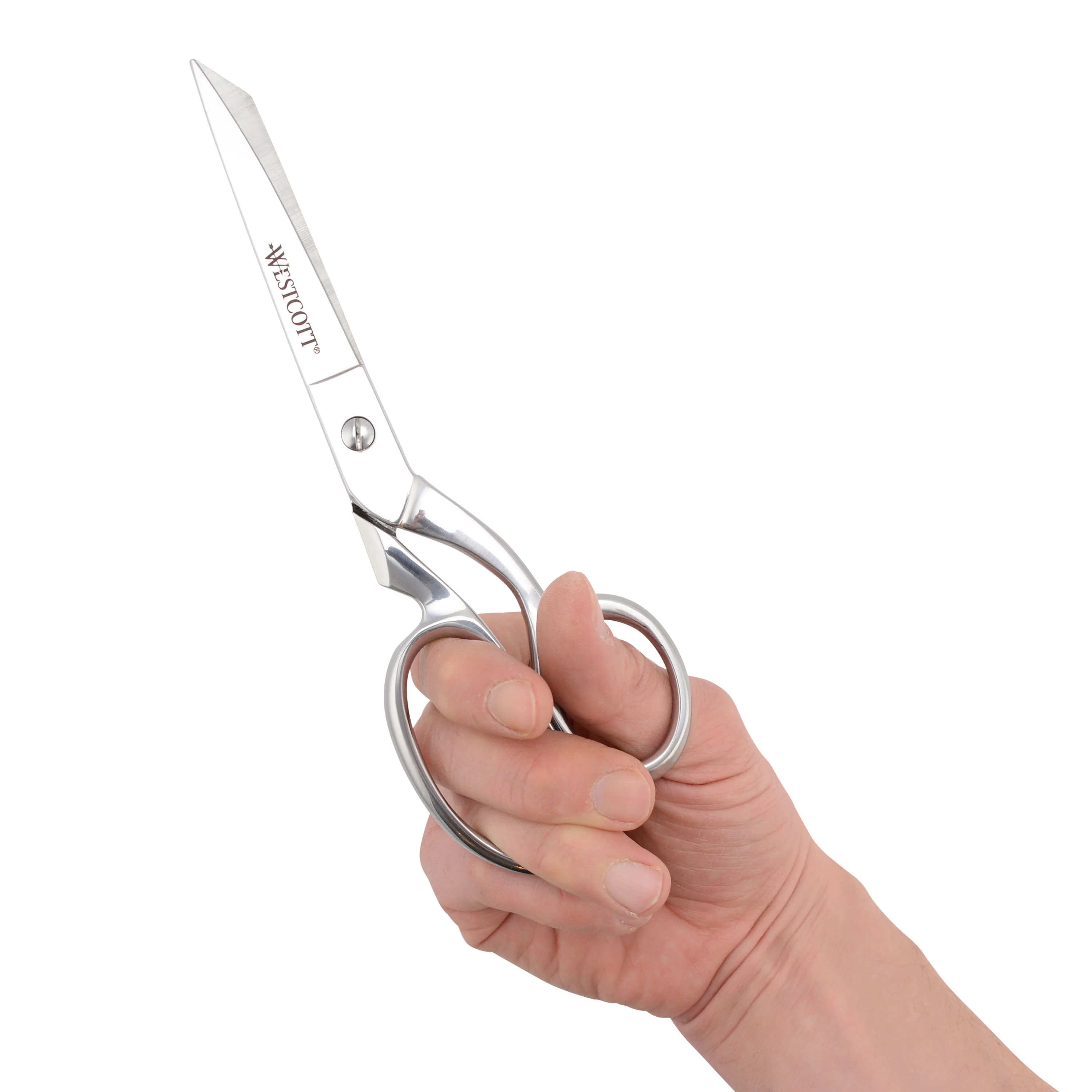 Westcott 8in Bent Forged Paper and Fabric Scissors, Heavy Duty, Knife-Edge for Sewing and Crafts, Art, Office (00761-PARENT) - Image 7