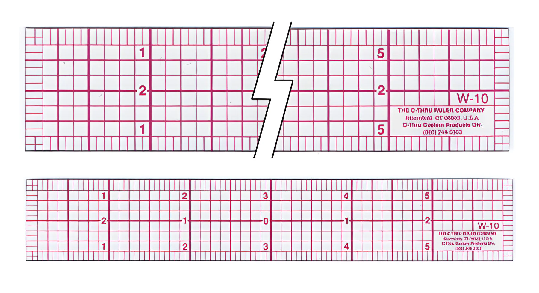 Westcott 8ths Graph Ruler, 1 x 6", Transparent (W-10)