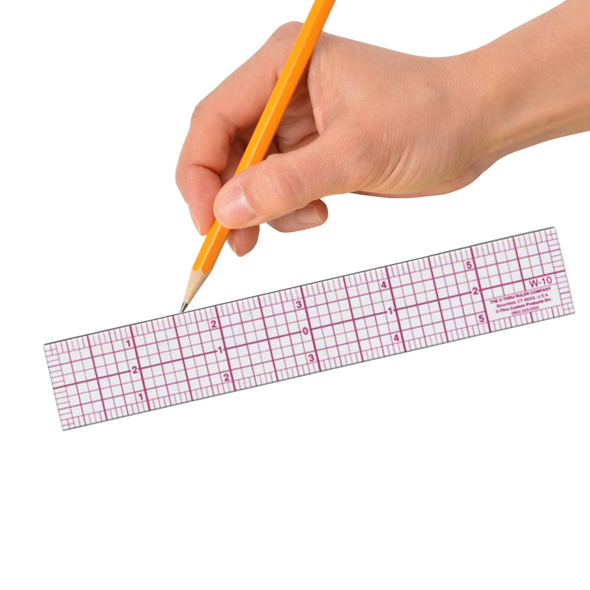 Westcott 8ths Graph Ruler, 1 x 6", Transparent (W-10) - Image 3