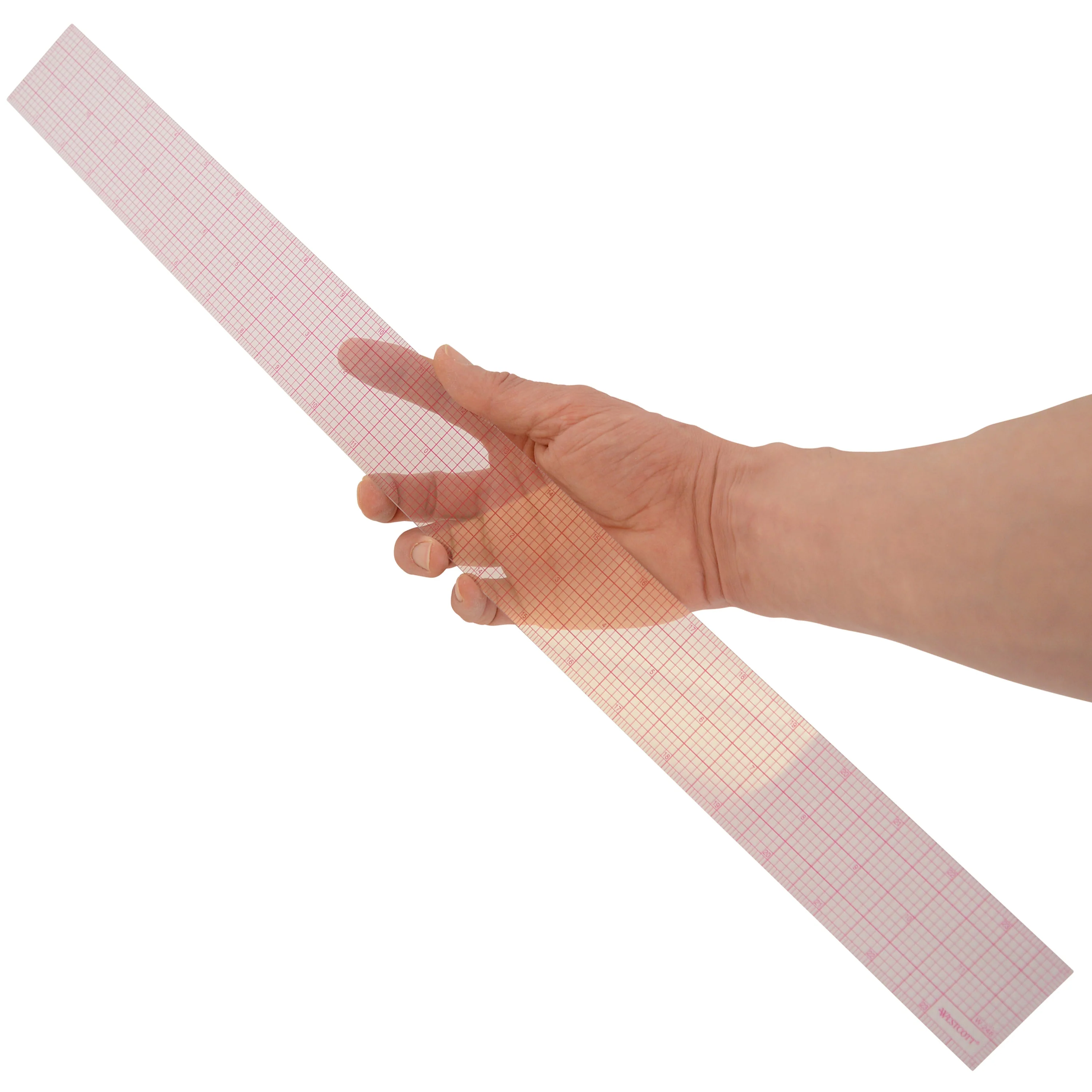 Westcott 8ths Graph Ruler, 2 x 24", Transparent (W-248) - Image 5