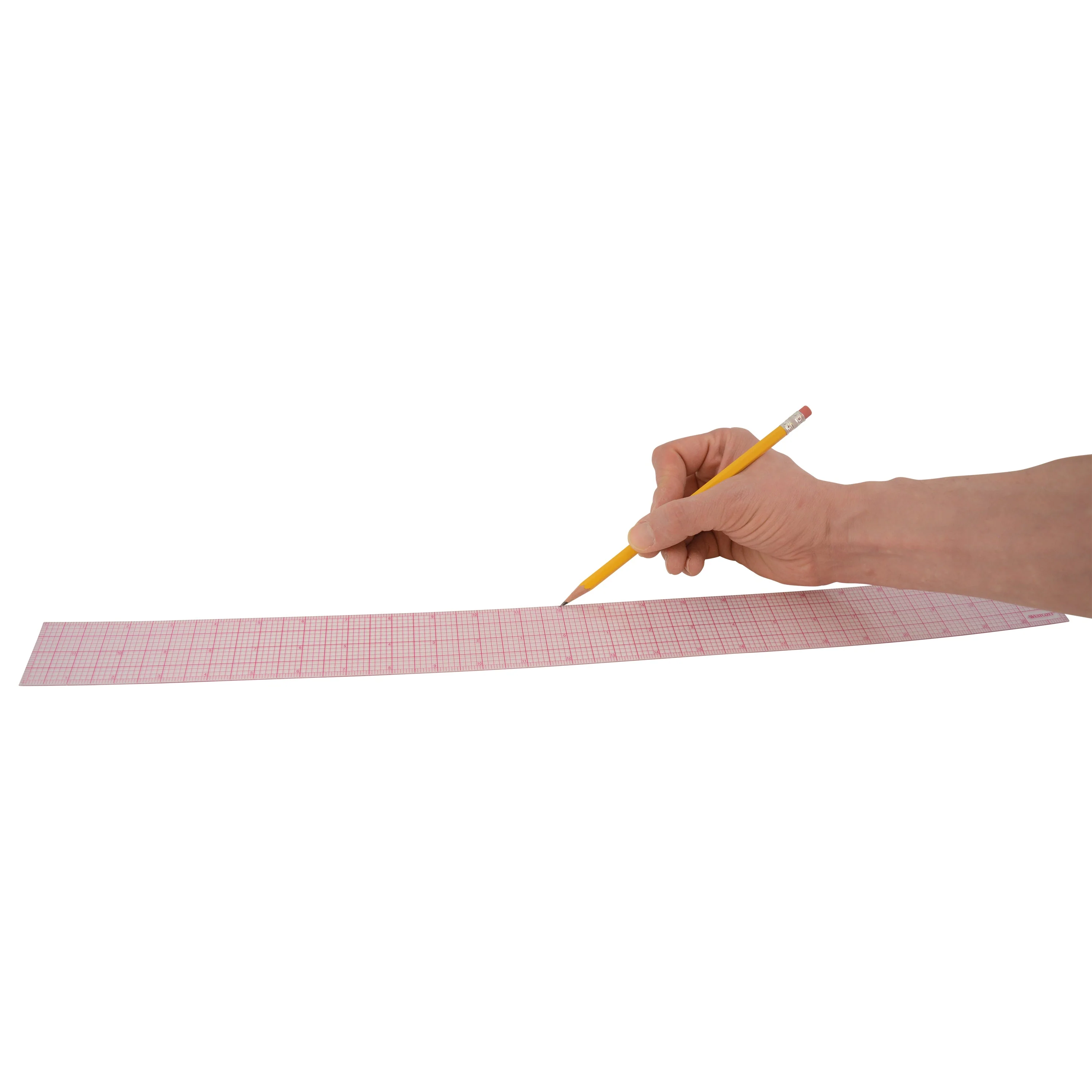 Westcott 8ths Graph Ruler, 2 x 24", Transparent (W-248) - Image 7