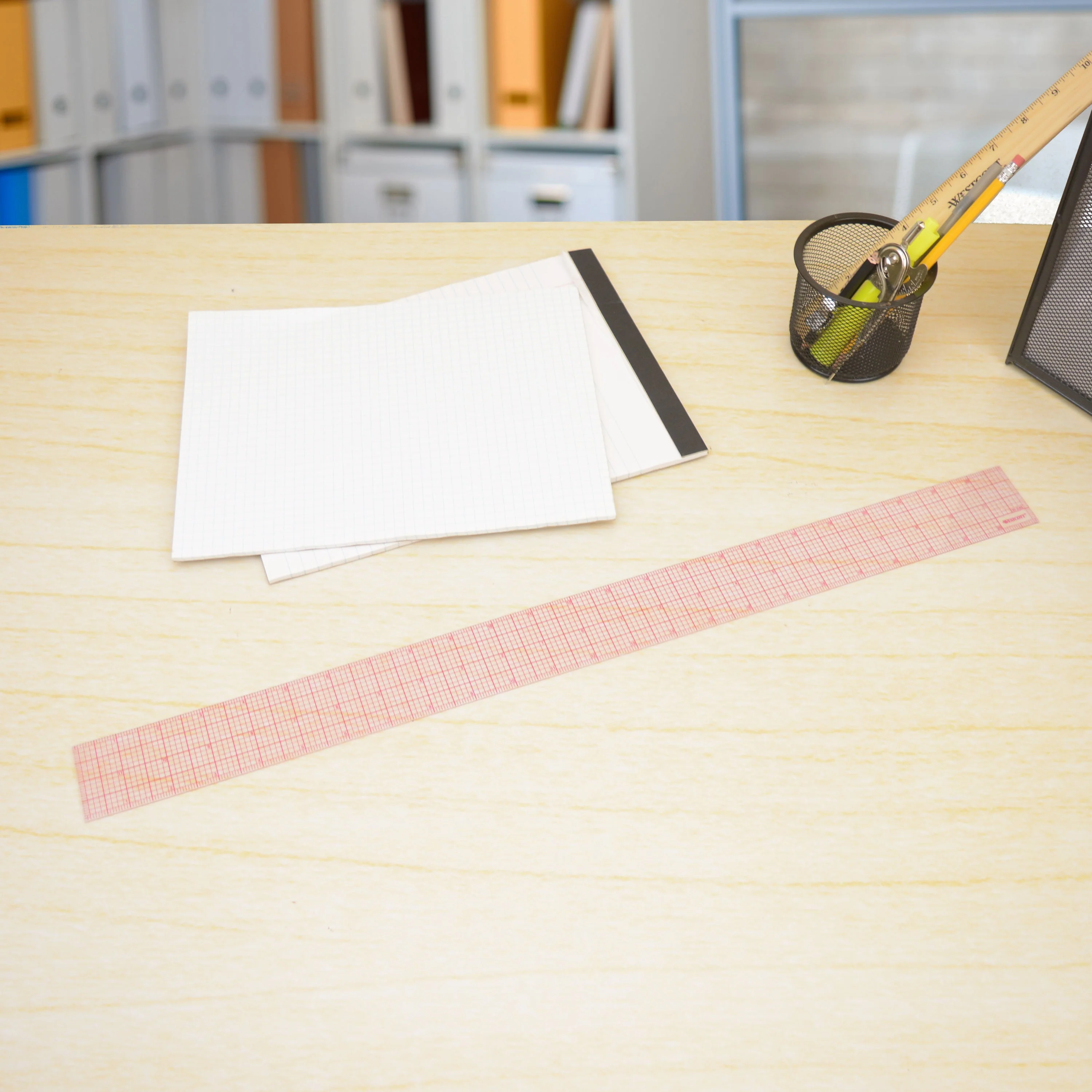 Westcott 8ths Graph Ruler, 2 x 24", Transparent (W-248) - Image 8