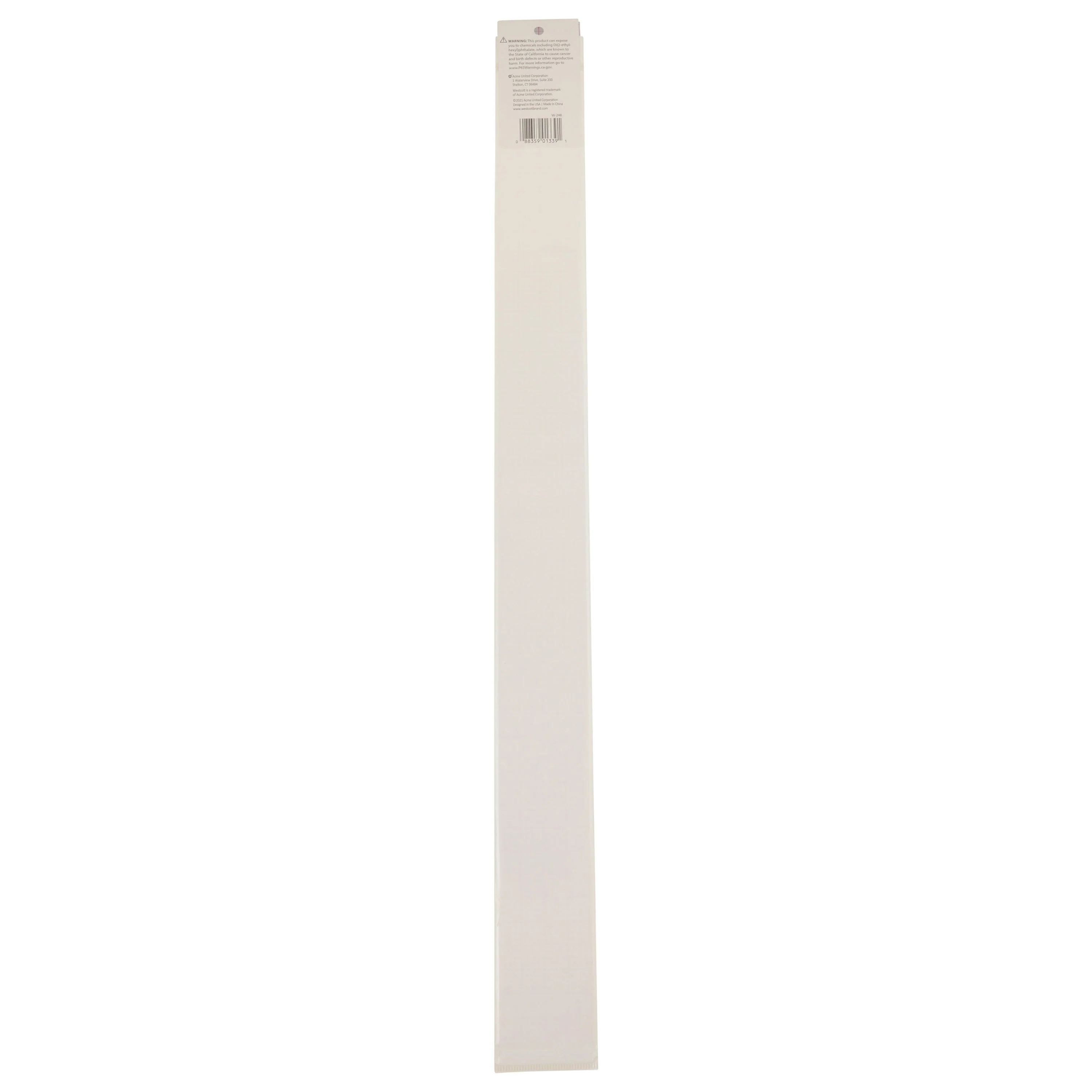 Westcott 8ths Graph Ruler, 2 x 24", Transparent (W-248) - Image 9