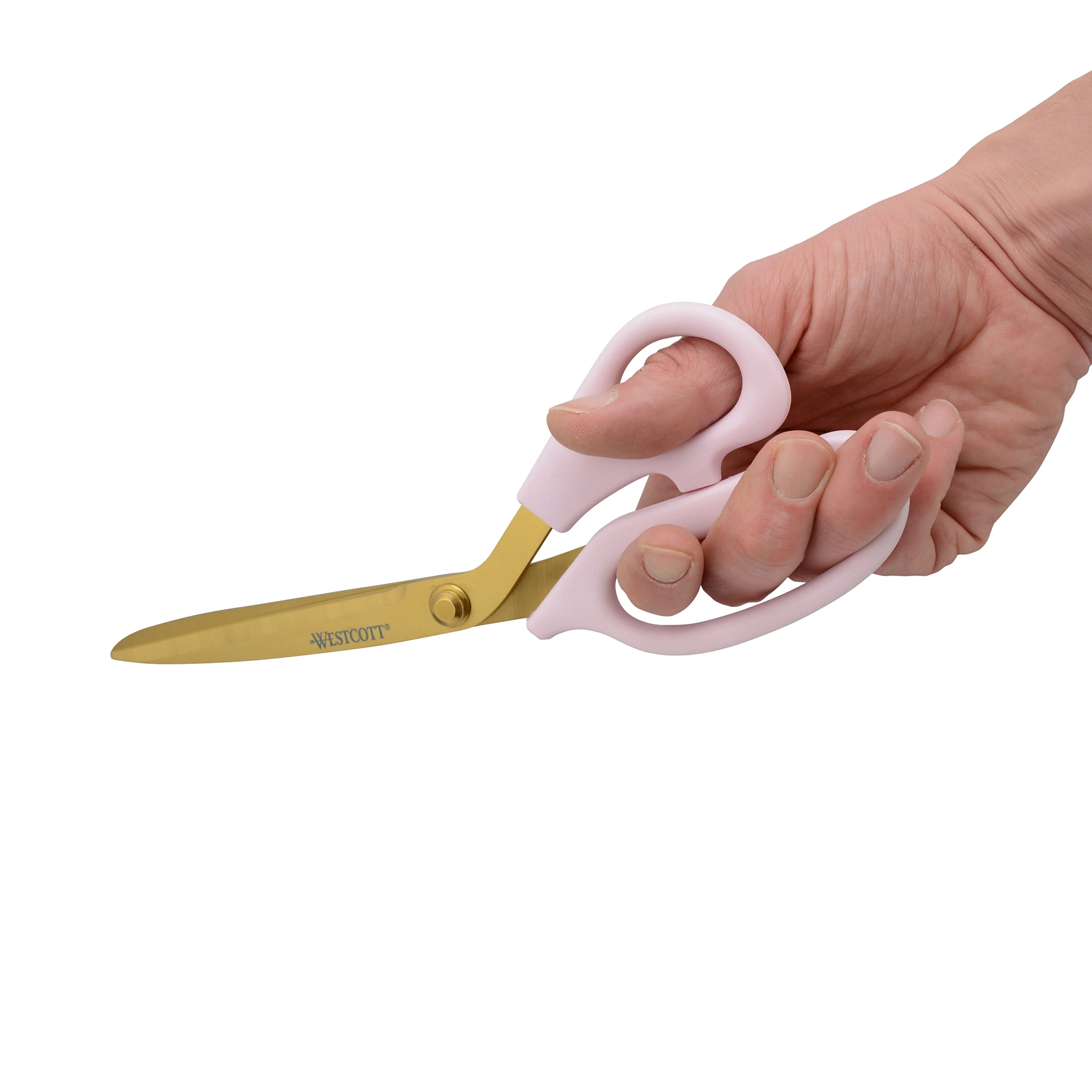 Westcott 9in All Purpose Kitchen Shears, Pink with Gold Blade (00824) - Image 2