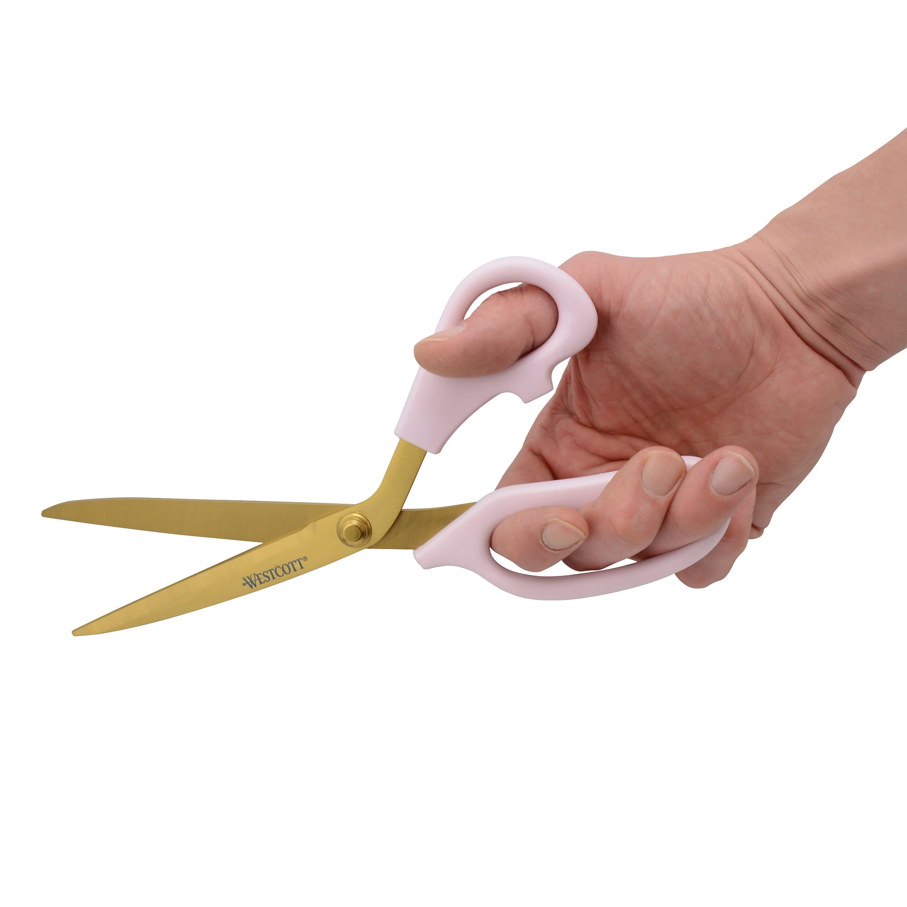 Westcott 9in All Purpose Kitchen Shears, Pink with Gold Blade (00824) - Image 6