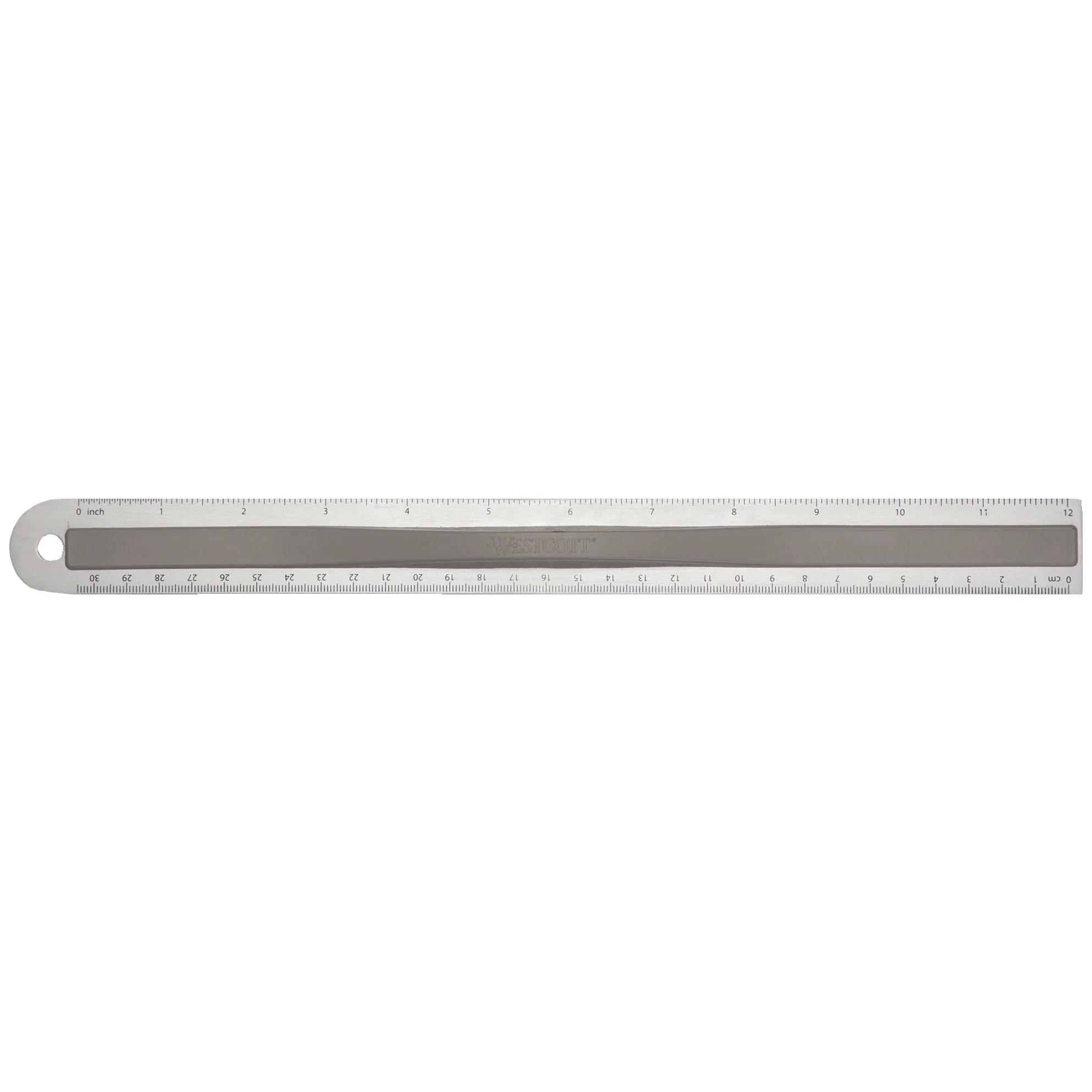 Westcott Aluminum Ruler with Finger Grip, 12", Color Varies (15531) - Image 3