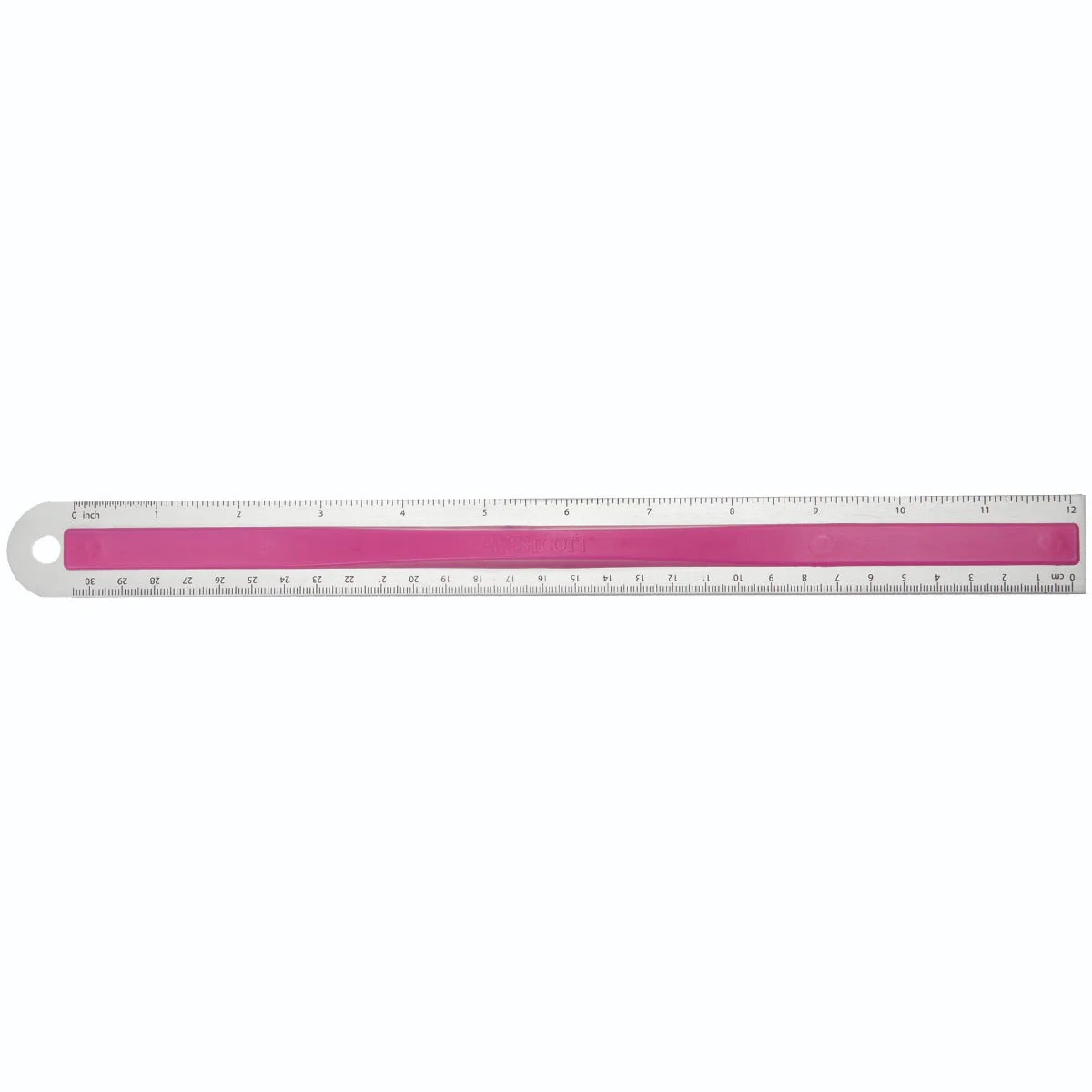 Westcott Aluminum Ruler with Finger Grip, 12", Color Varies (15531) - Image 5