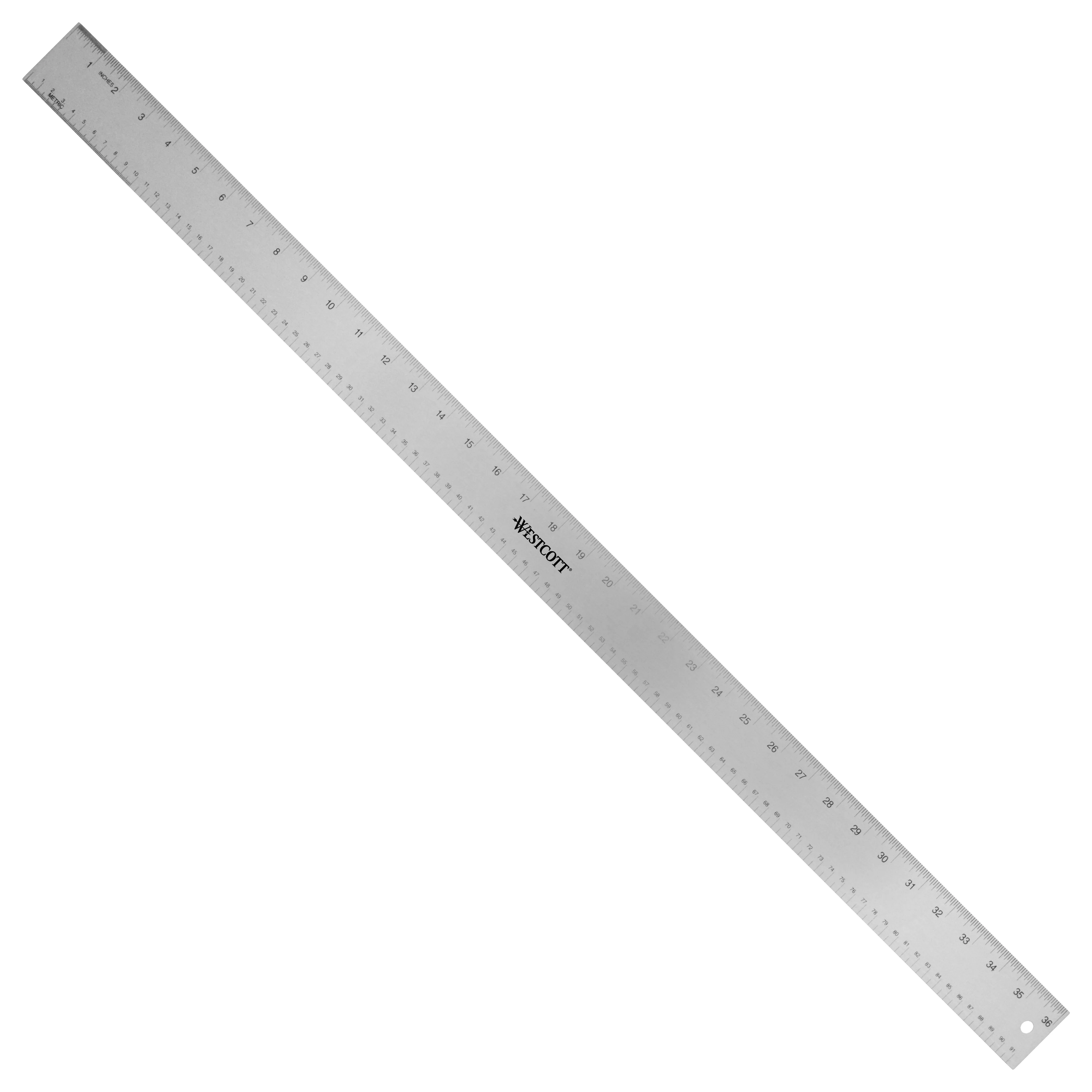 Westcott Aluminum Straight Edge Ruler, 24" (ASE-36)