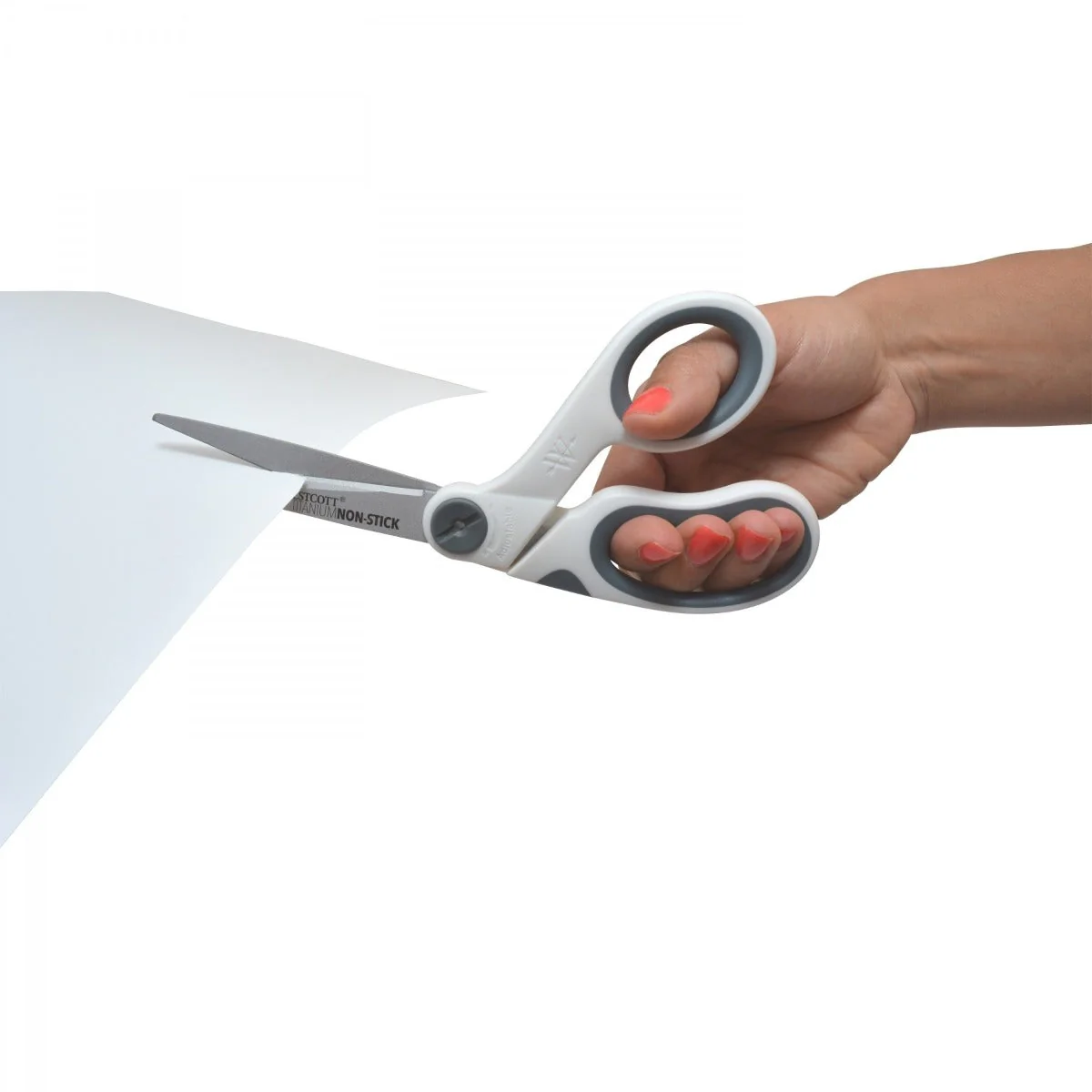 Westcott 8" Bent Titanium Bonded Non-Stick Craft Scissors with Adjustable Glide Feature (16374) - Image 4