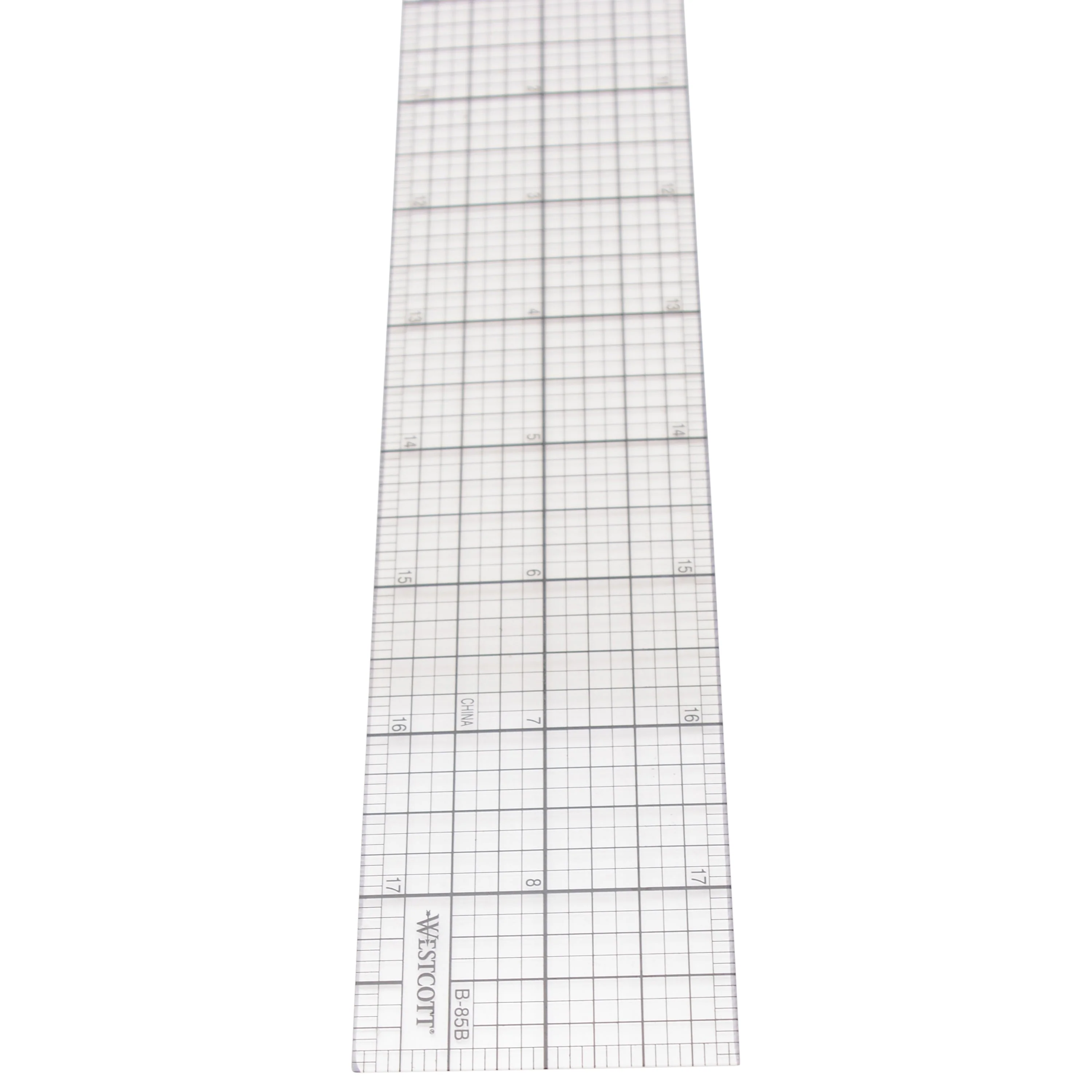 Westcott Beveled Graph Ruler, 2 x 18", Transparent (B-85B) - Image 8