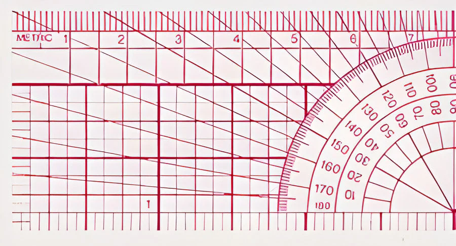 Westcott Beveled Protractor Ruler, 12", Transparent (B-75) - Image 3