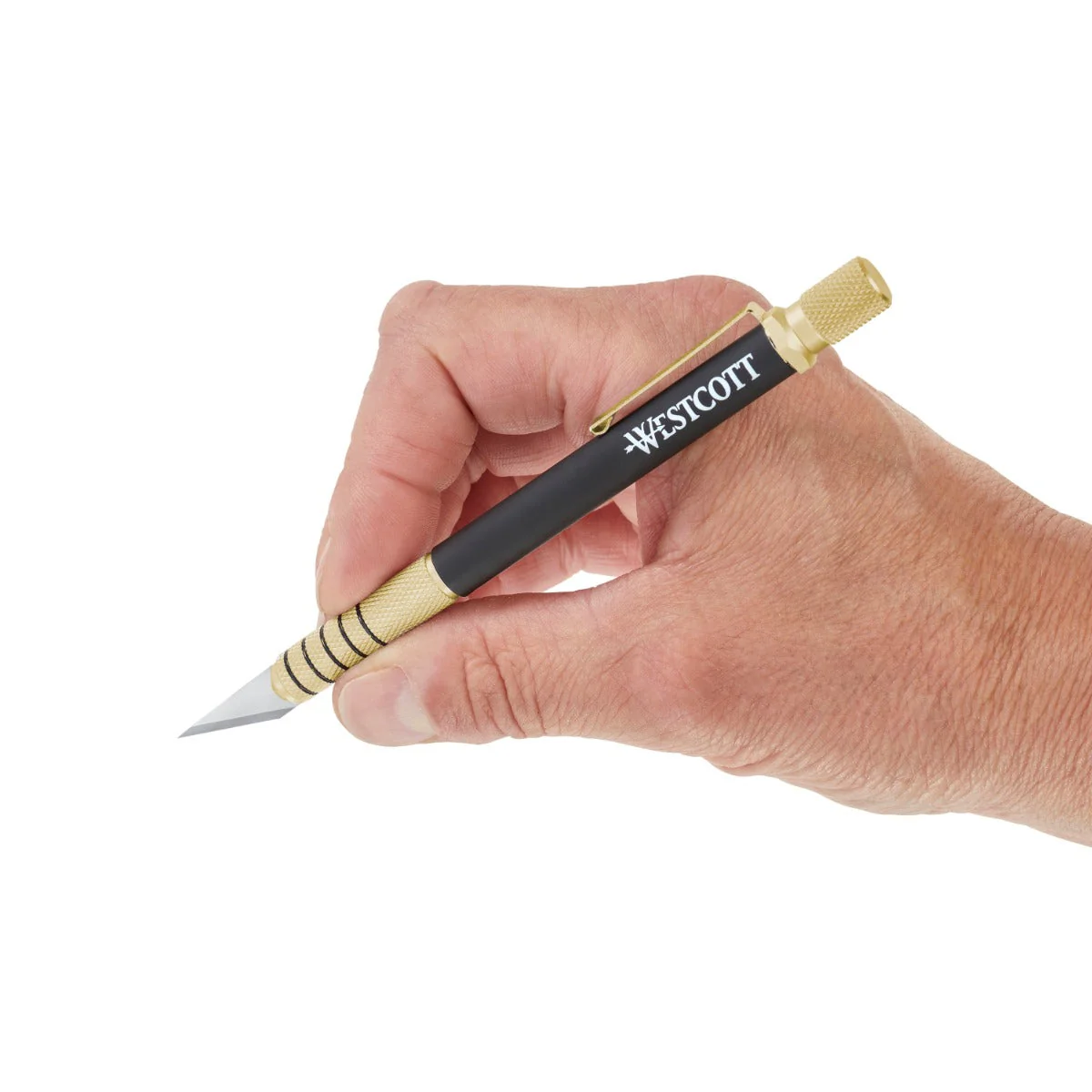 Westcott CarboTitanium Bonded Comfit Fit Hobby Knife, Gold (17312) - Image 6