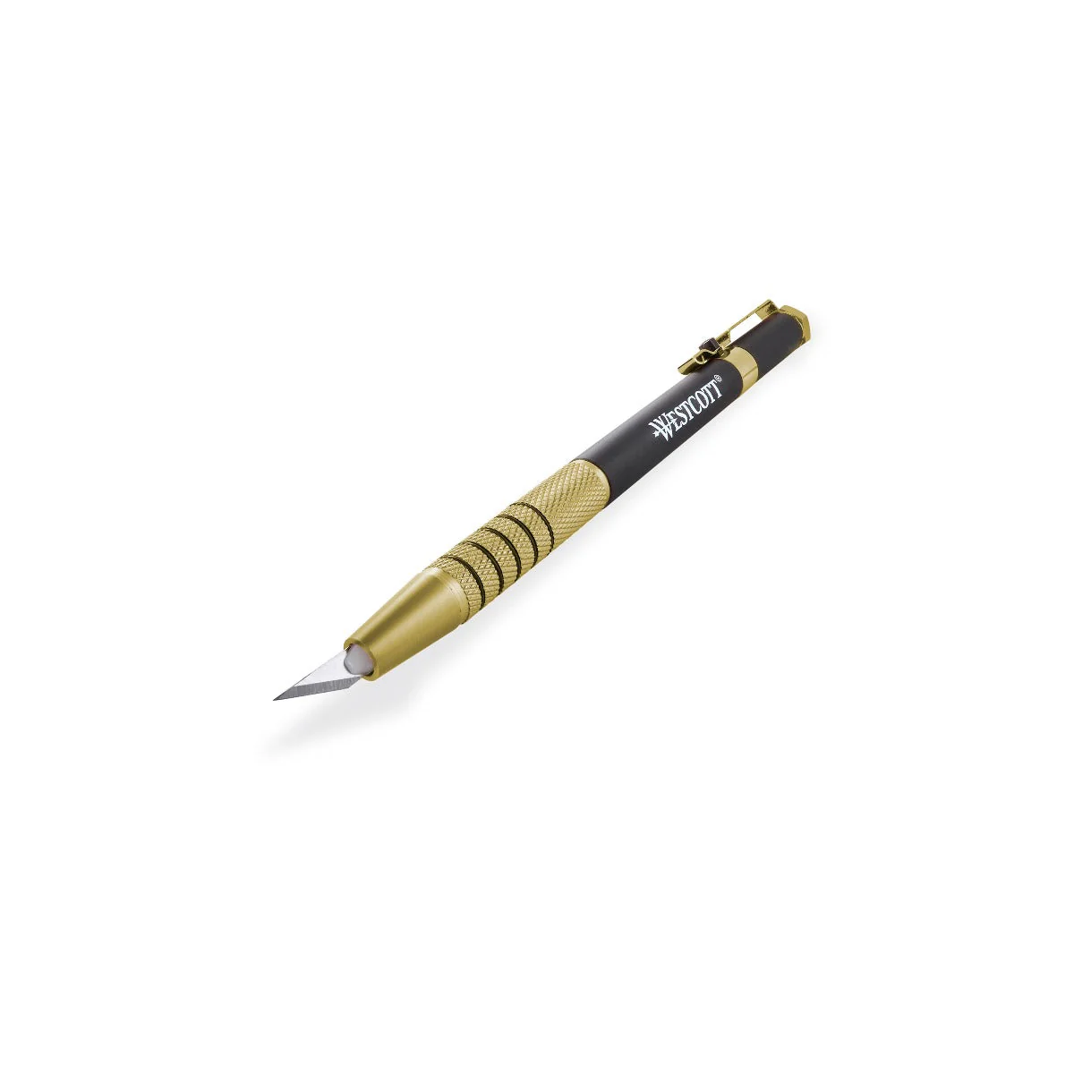 Westcott CarboTitanium Bonded Pen Style Hobby Knife, Gold (17314) - Image 6