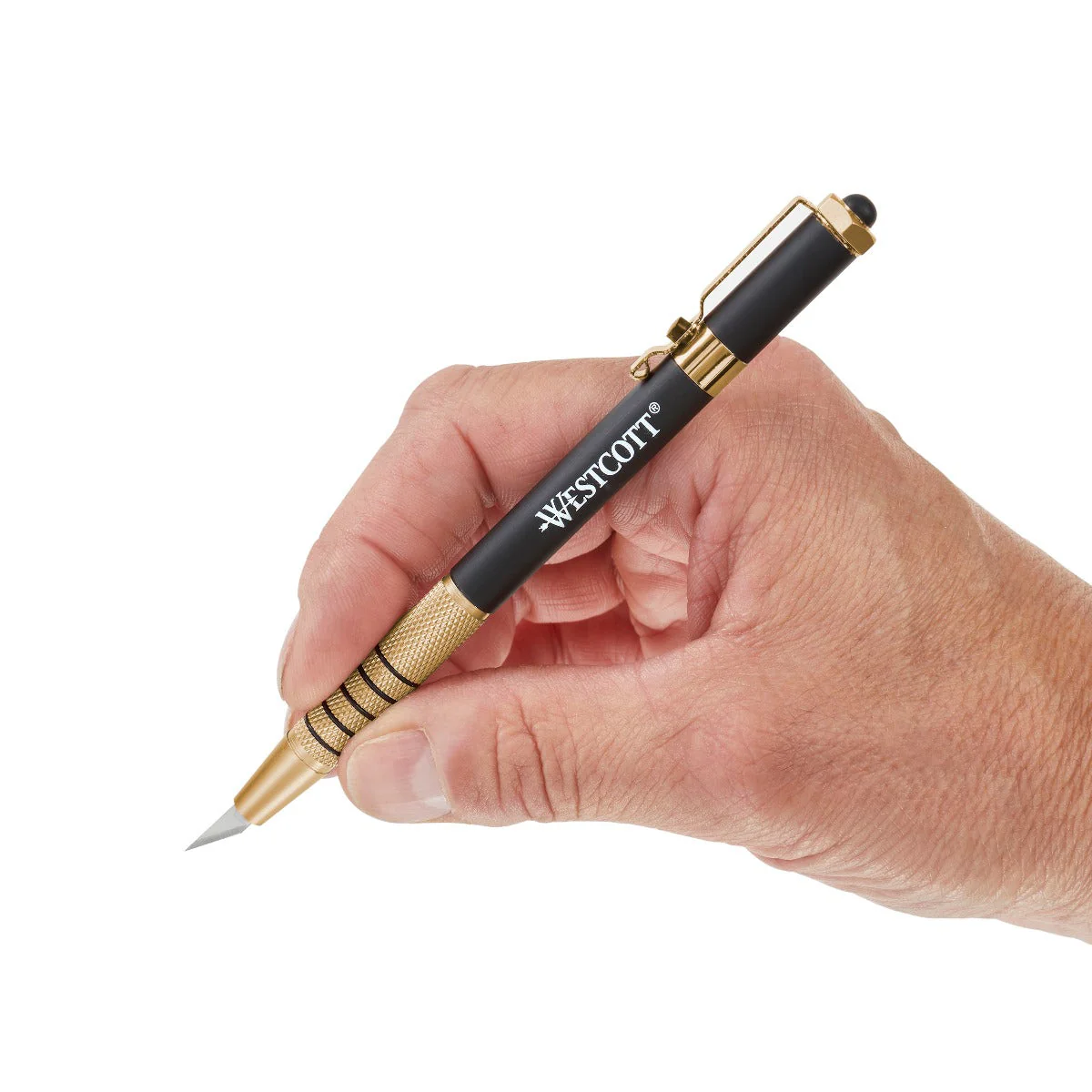 Westcott CarboTitanium Bonded Pen Style Hobby Knife, Gold (17314) - Image 7