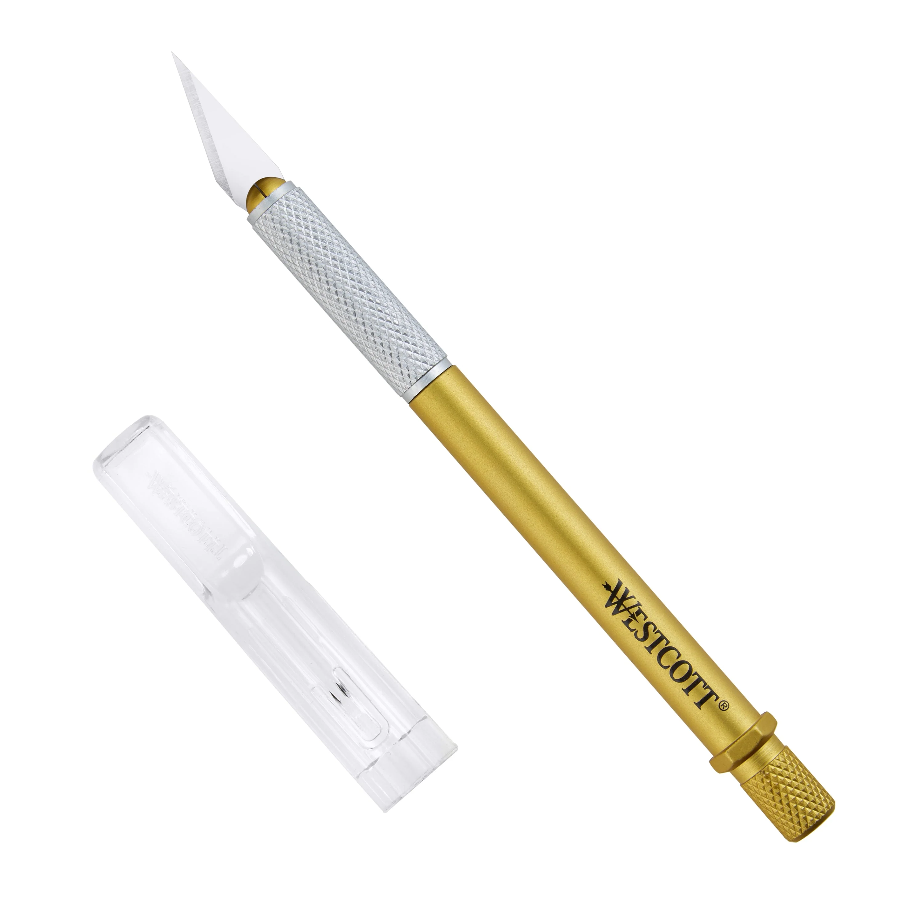 Westcott CarboTitanium Bonded Regular Size Hobby Knife, Gold (17309) - Image 3