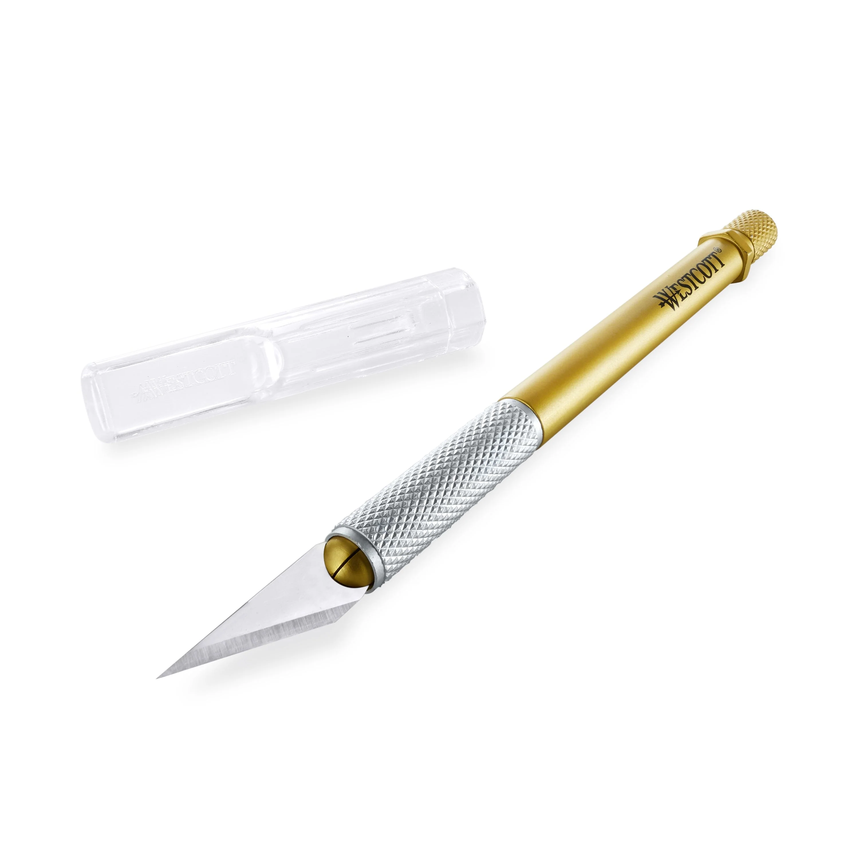 Westcott CarboTitanium Bonded Regular Size Hobby Knife, Gold (17309) - Image 4