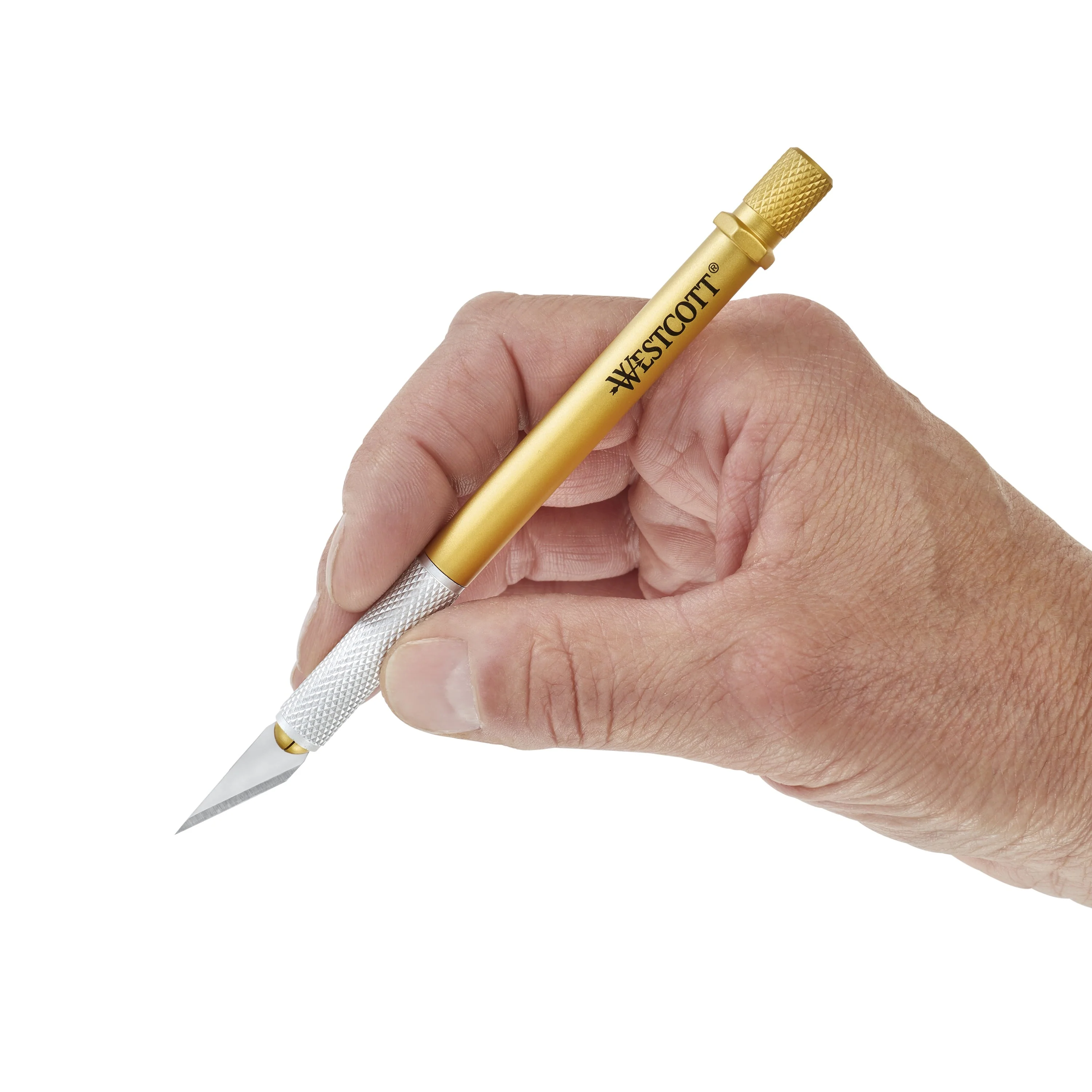 Westcott CarboTitanium Bonded Regular Size Hobby Knife, Gold (17309) - Image 7