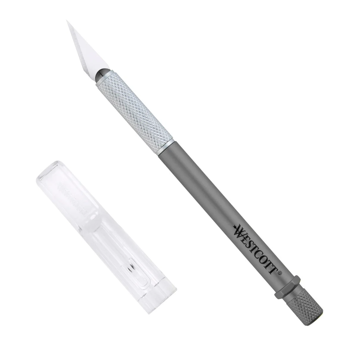 Westcott CarboTitanium Bonded Regular Size Hobby Knife, Gun Metal (17310) - Image 3