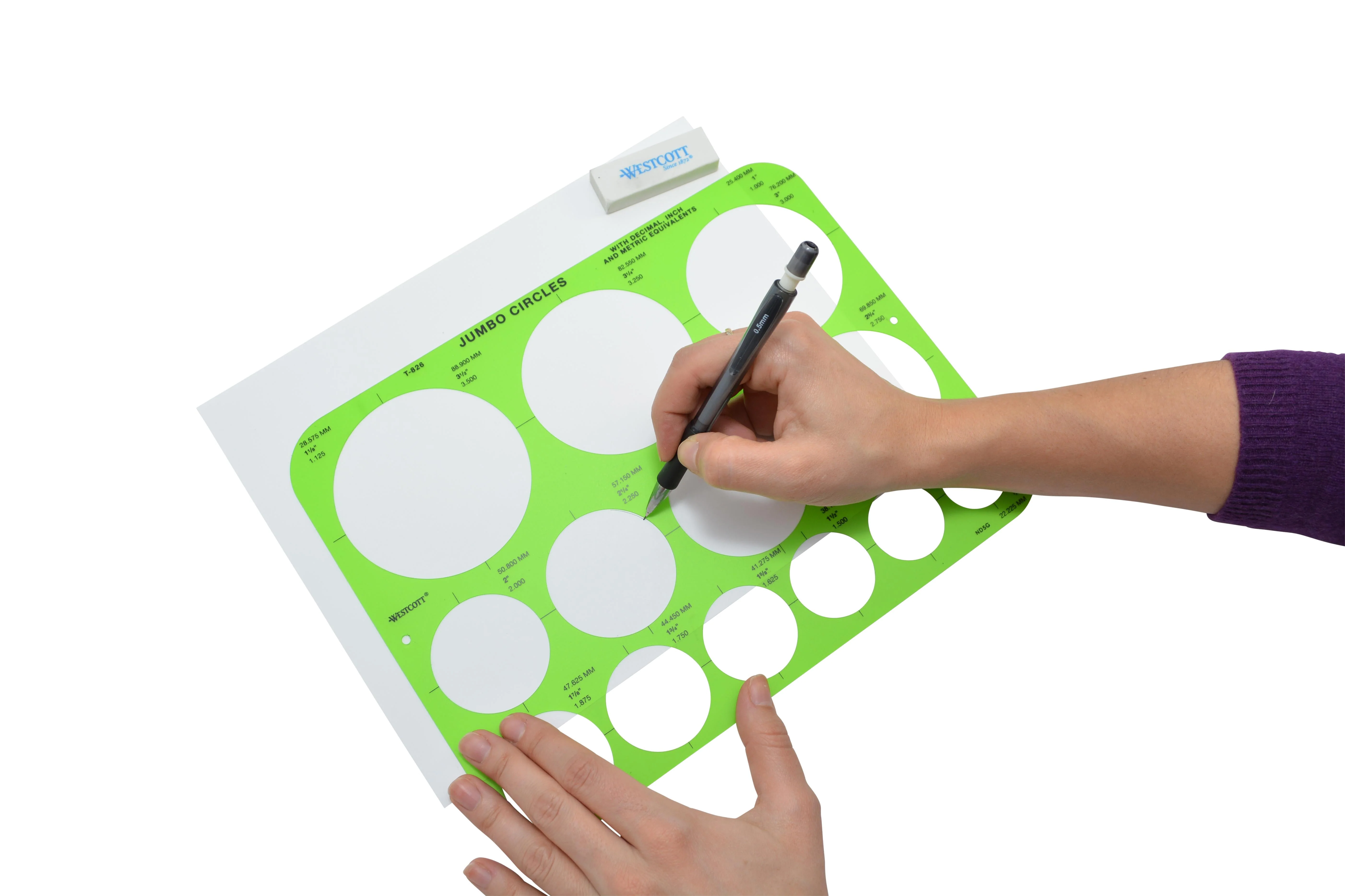 Westcott Circles Template, Jumbo, (T-826) - Image 3