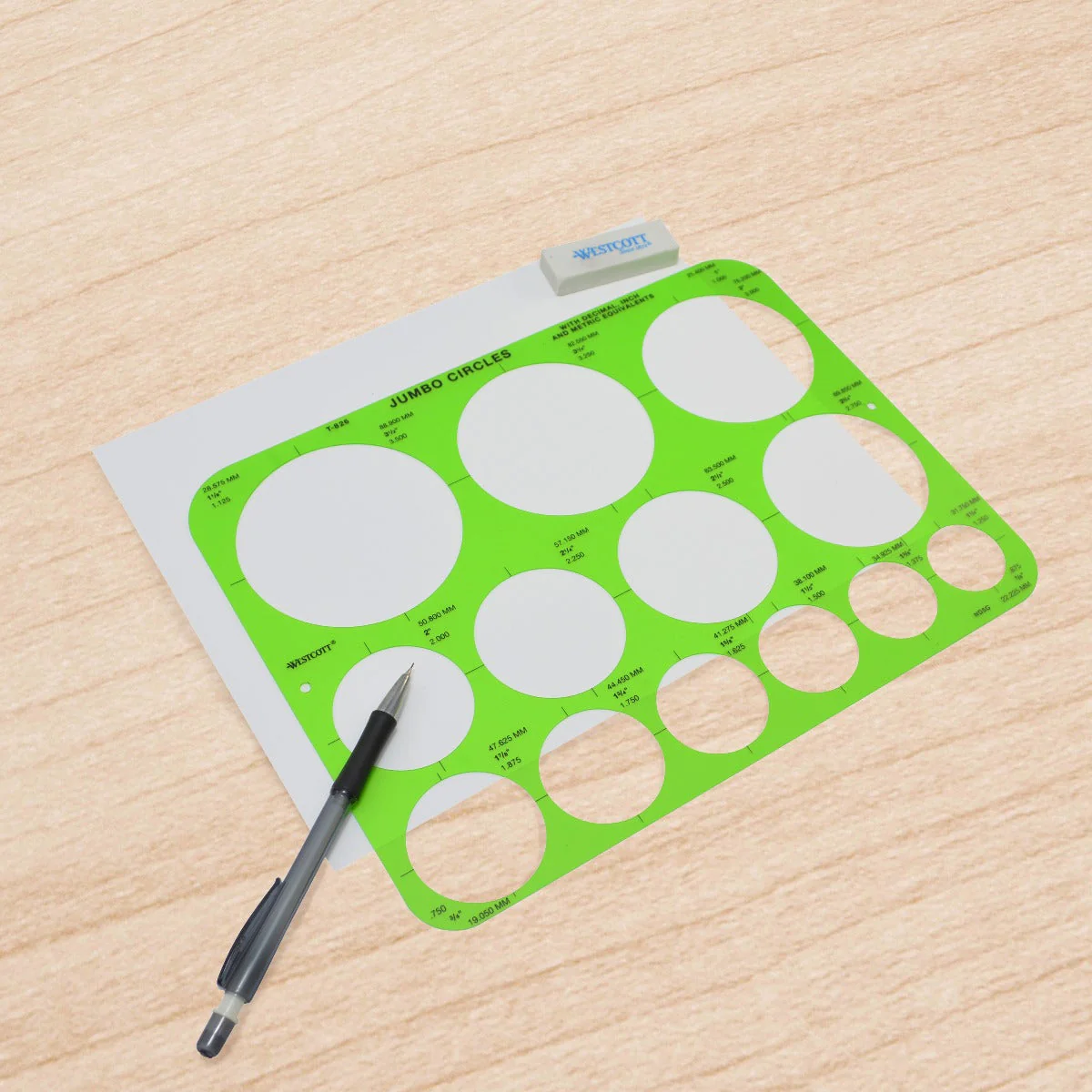 Westcott Circles Template, Jumbo, (T-826) - Image 5