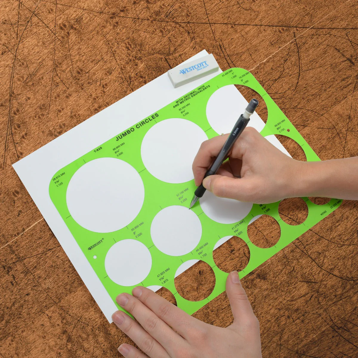 Westcott Circles Template, Jumbo, (T-826) - Image 6