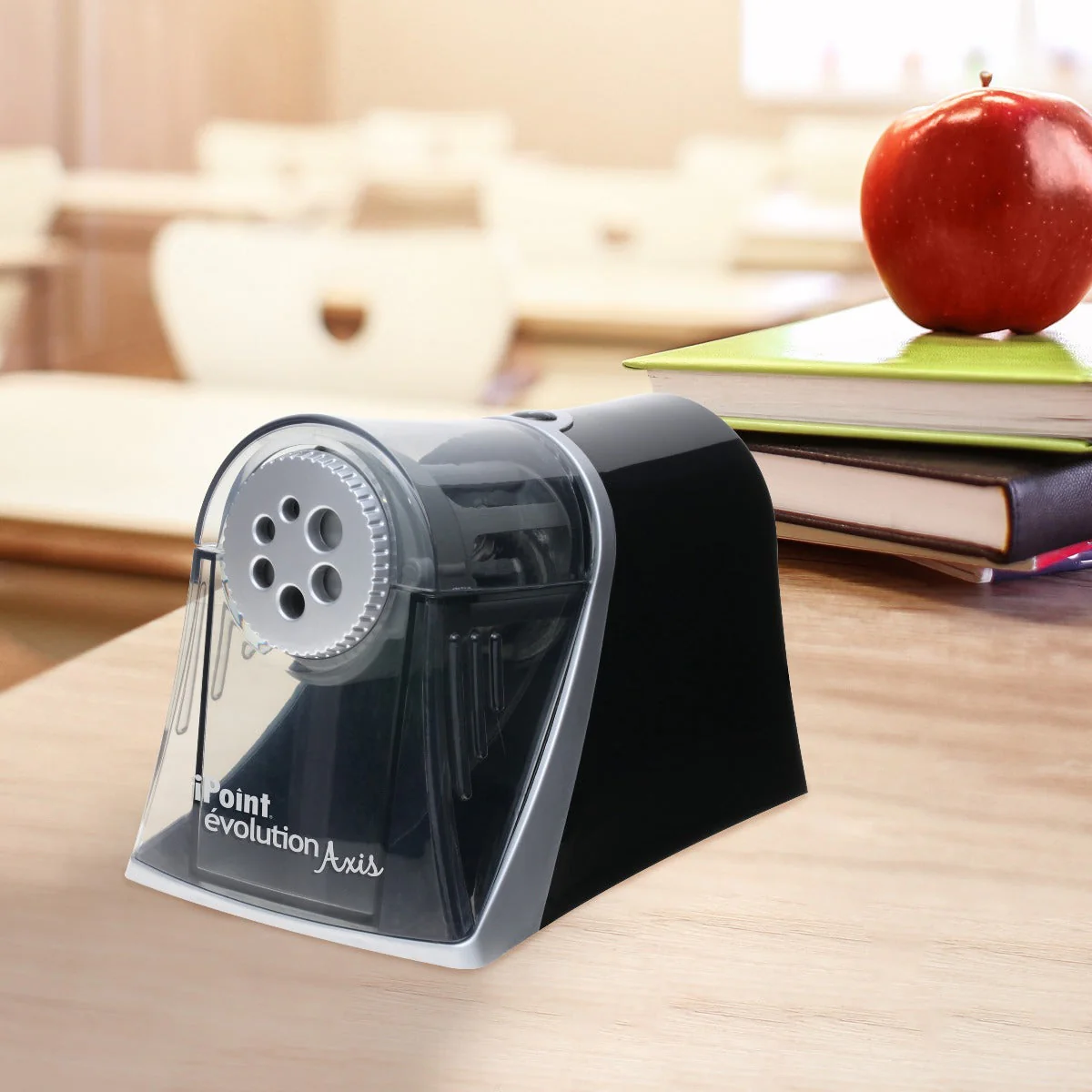 Westcott Electric iPoint Evolution Axis Heavy Duty Pencil Sharpener, Black and Silver (15509) - Image 11