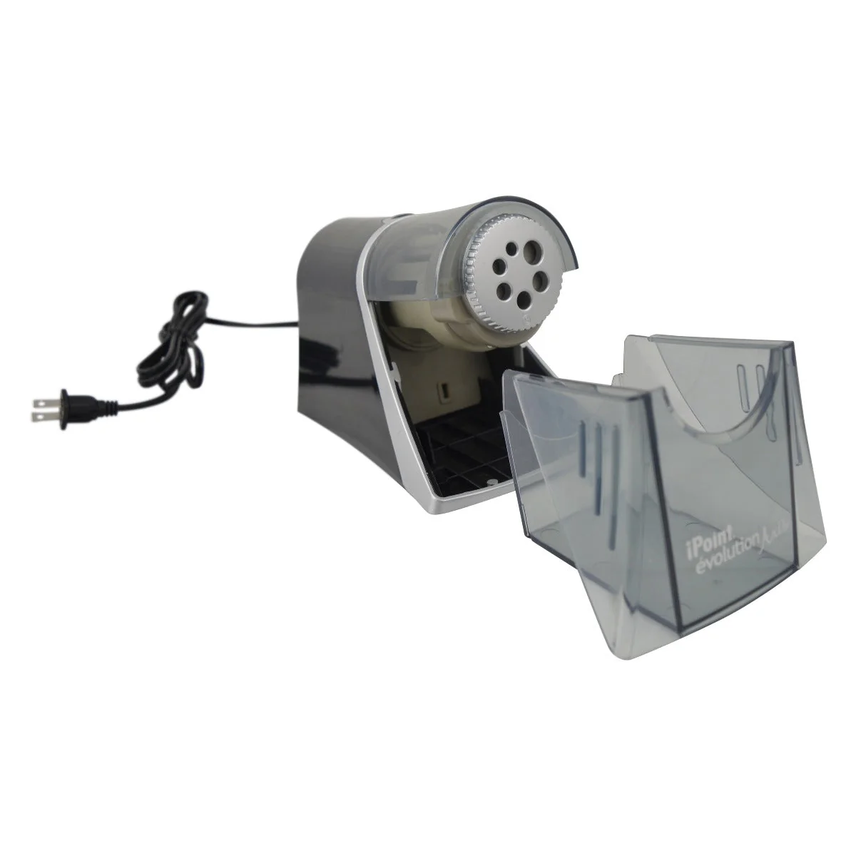Westcott Electric iPoint Evolution Axis Heavy Duty Pencil Sharpener, Black and Silver (15509) - Image 7