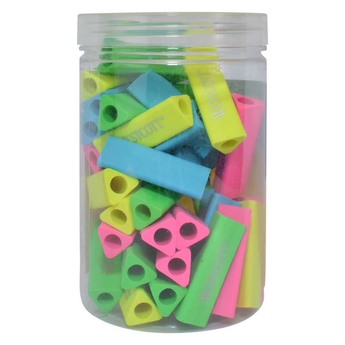 Westcott Erasers Fun Pack, Assorted Colors, 40 Count (17795) - Image 5