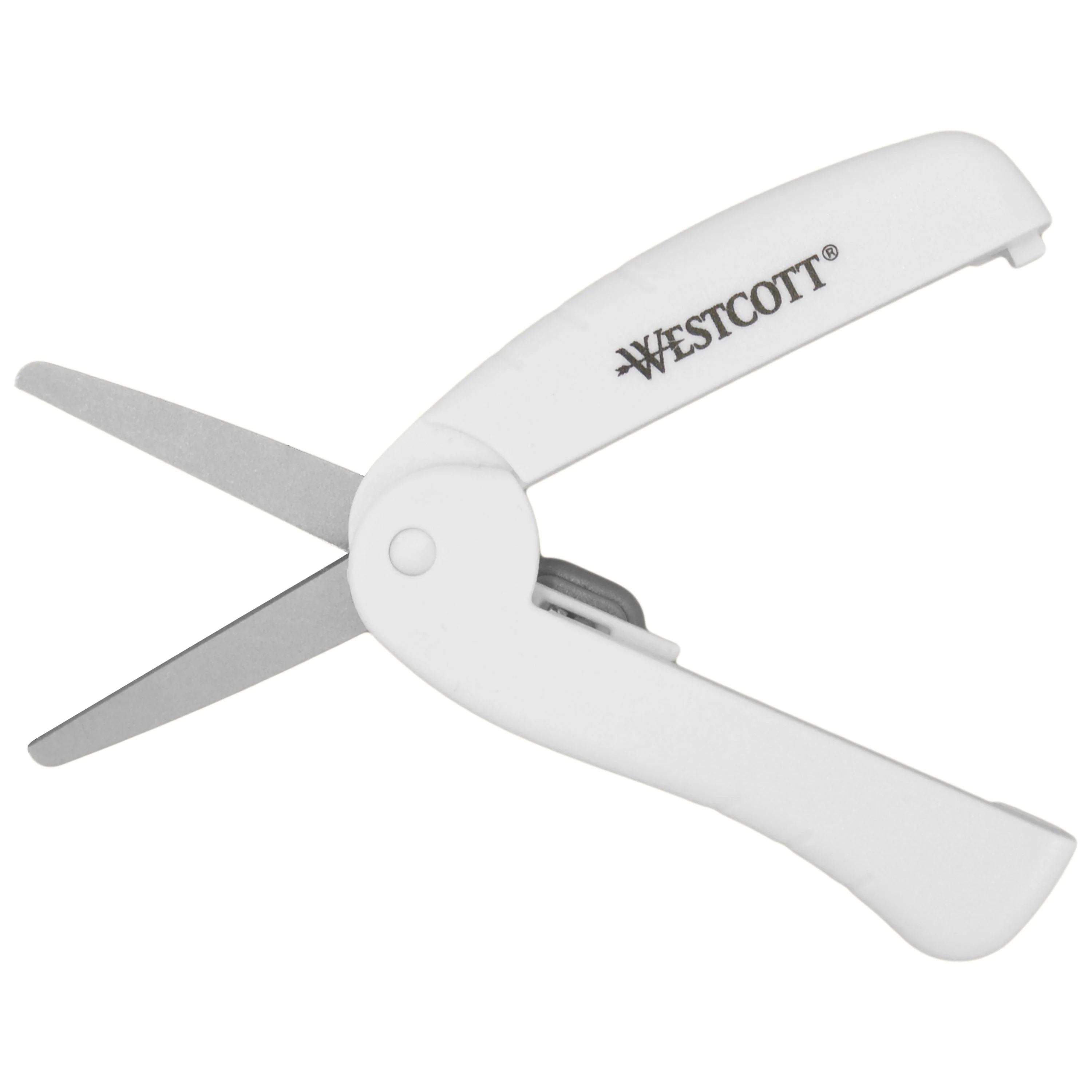Westcott Folding Scissors, Slicer and Rotary Cutter, Portable, Titanium Blades and White Handles for Travel, Crafting and Sewing, 3-Piece Set (00760) - Image 13
