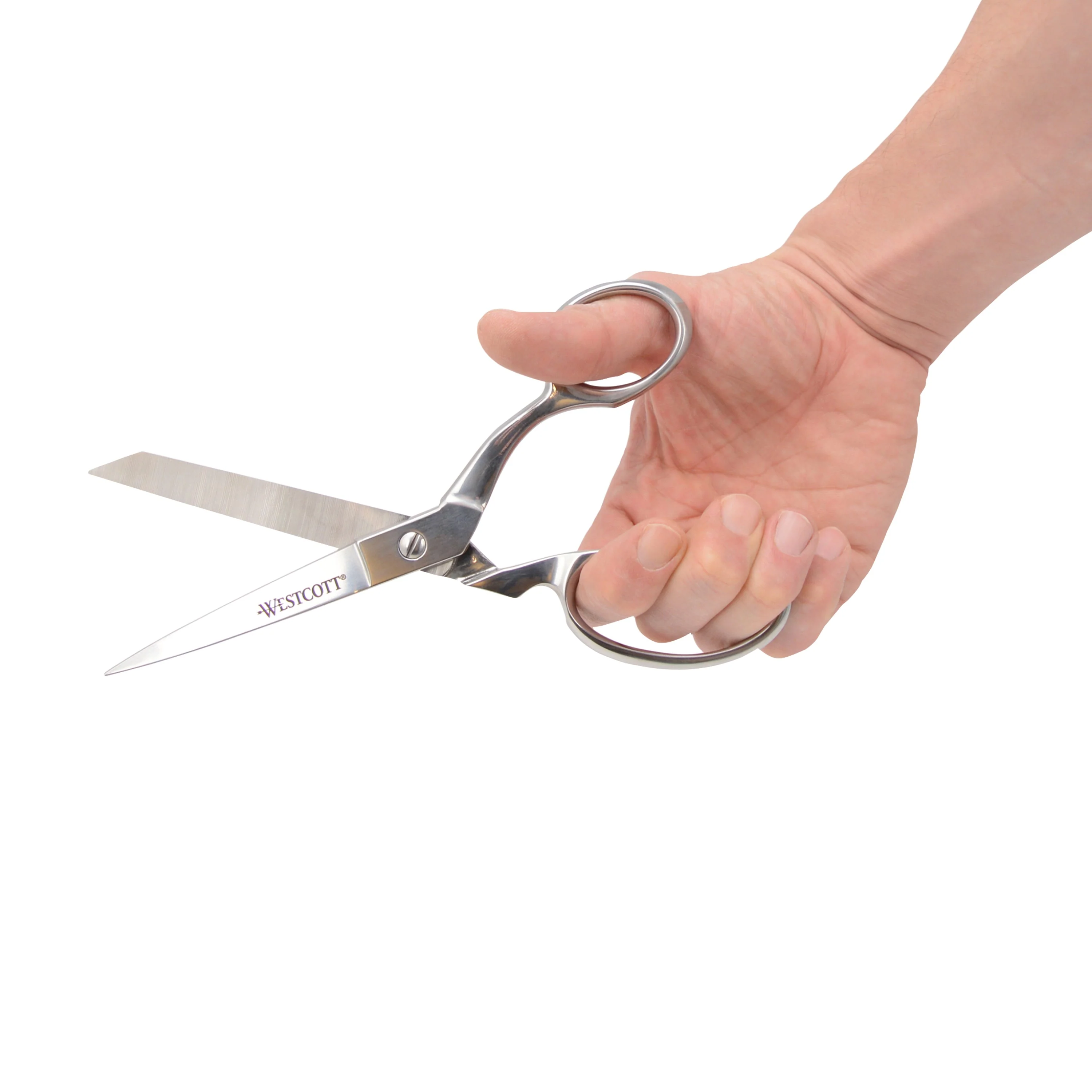 Westcott Forged 8in & 5in Scissors for Fabric and Paper Crafts, 2-Pack, Detail Snips and Heavy Duty Shears, Dressmaker Shears for Sewing, Tailoring, Quilting, Art, Office (00844-PARENT) - Image 9