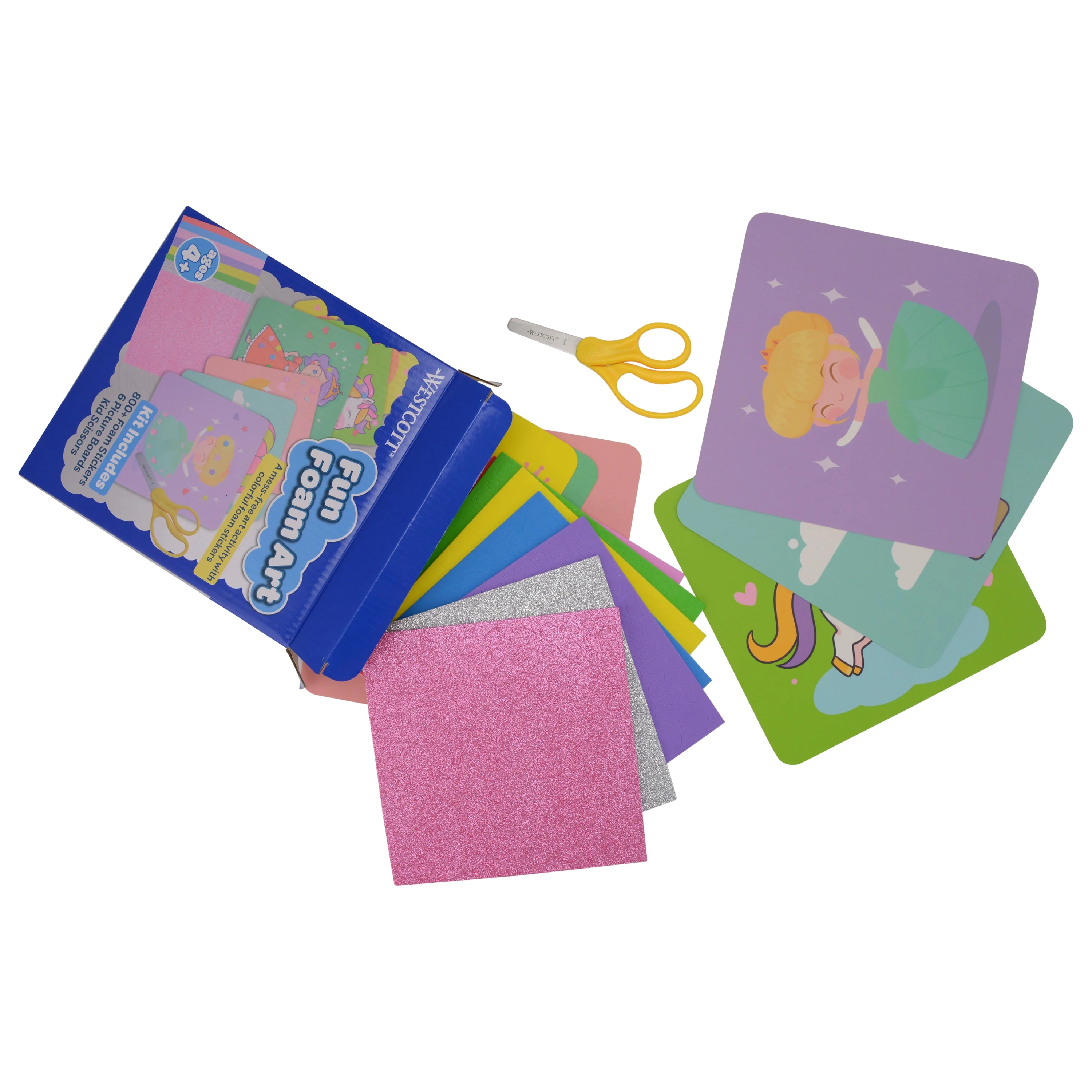 Westcott Fun Foam Art Kit for Kids with Over 800 Stickers (00983-PARENT) - Image 7