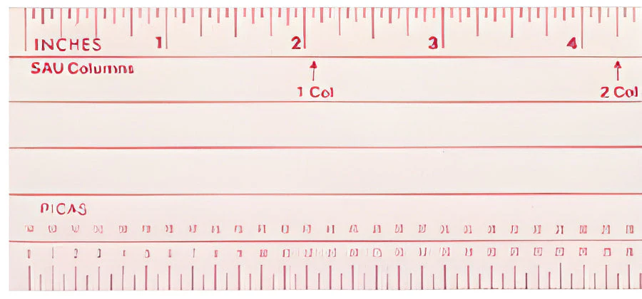 Westcott Graphic Arts Pica Ruler, 18", Transparent (GA-91) - Image 3